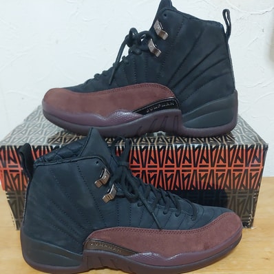 A Ma Maniere × Nike Women's Air Jordan 12 "Black and Burgundy Crush"