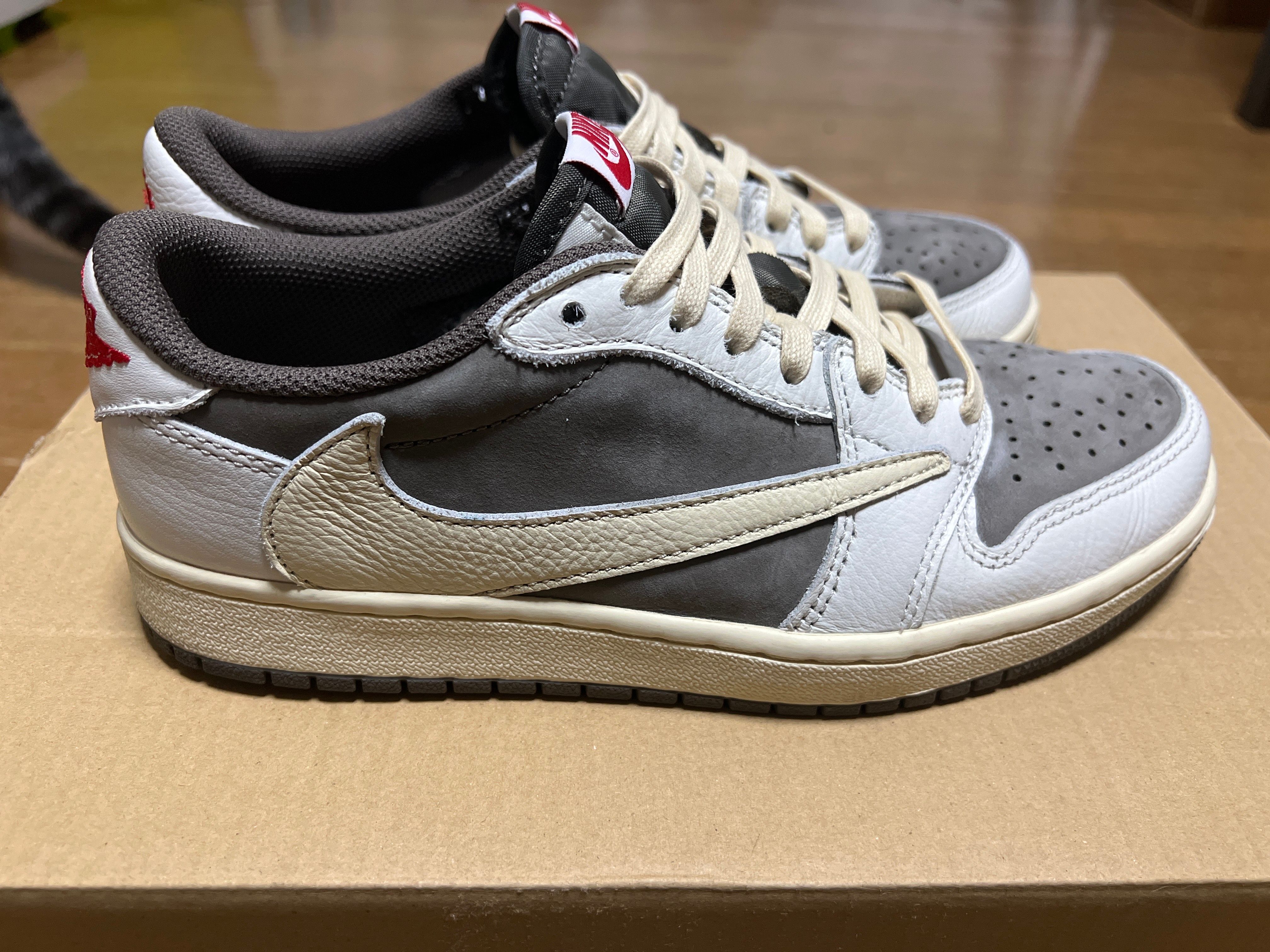 Travis Scott × Nike Air Jordan 1 Low OG SP "Reverse Mocha/Sail and Ridgerock"