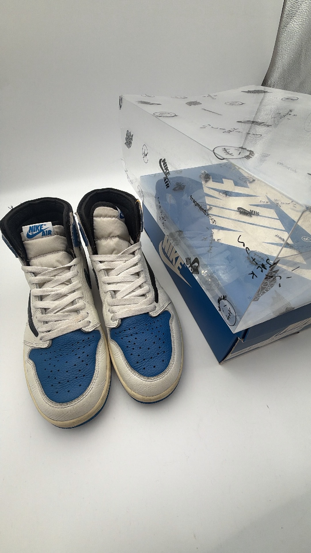 Travis Scott × fragment design × Nike Air Jordan 1 Retro High OG SP "Military Blue"