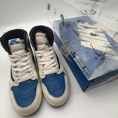 Travis Scott × fragment design × Nike Air Jordan 1 Retro High OG SP "Military Blue"