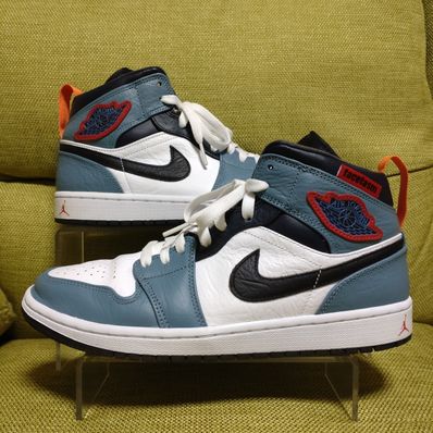 FACETASM × Nike Air Jordan 1 Mid "White/Navy"