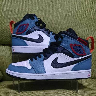 FACETASM × Nike Air Jordan 1 Mid "White/Navy"