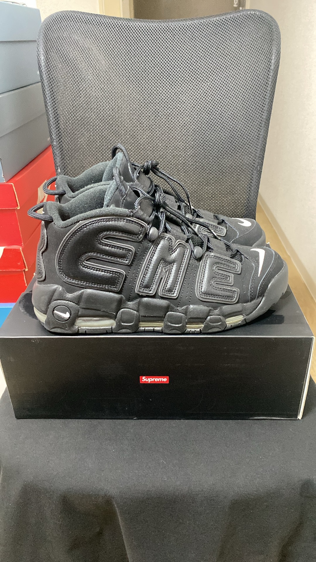 Supreme × Nike Air More Uptempo "Black"