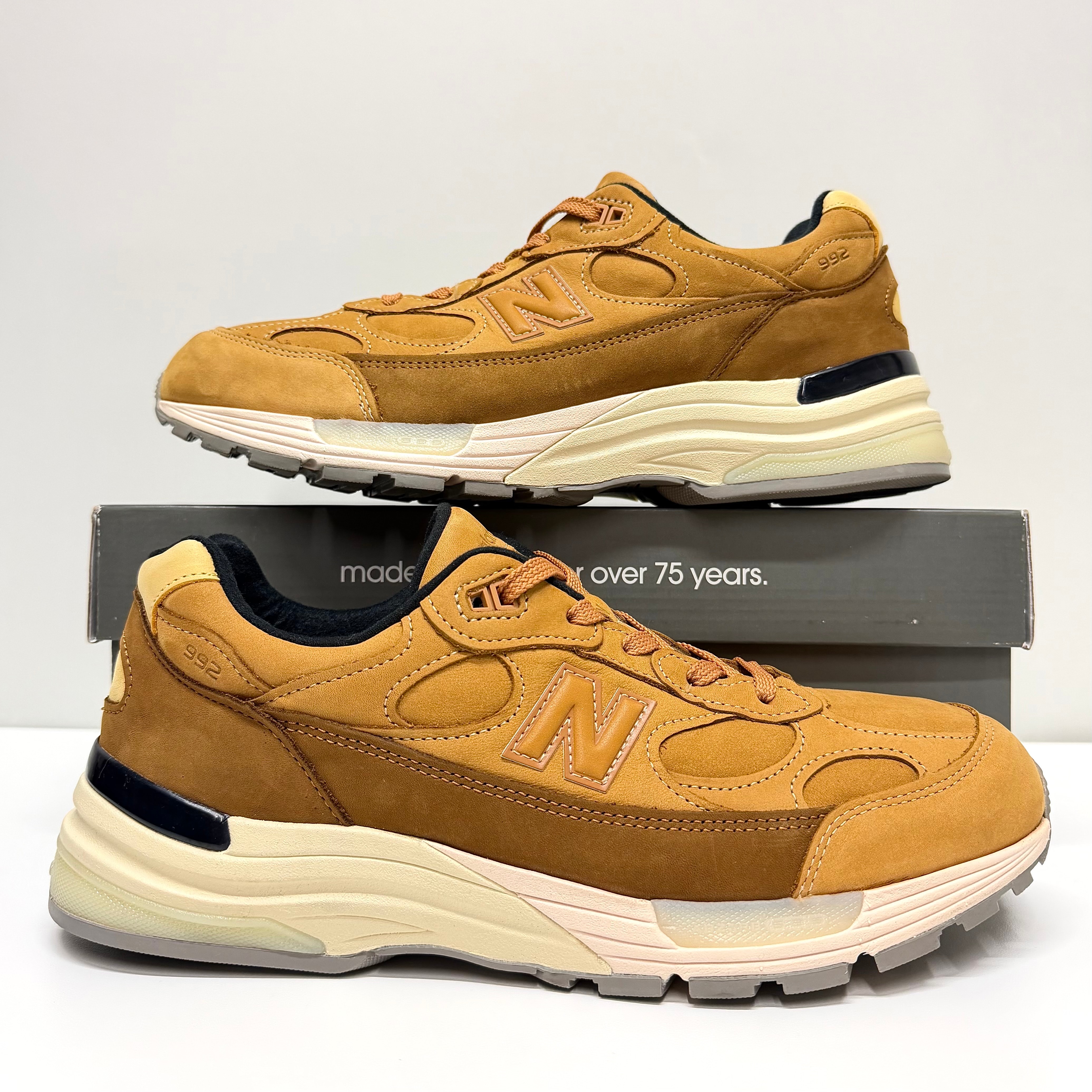 New Balance 992 Made in USA "Tan/Brown"