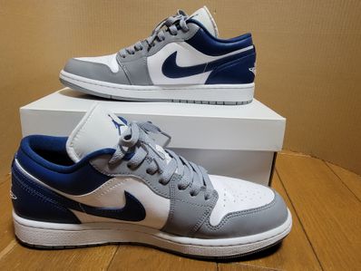Nike Women's Air Jordan 1 Low "Grey and Blue"
