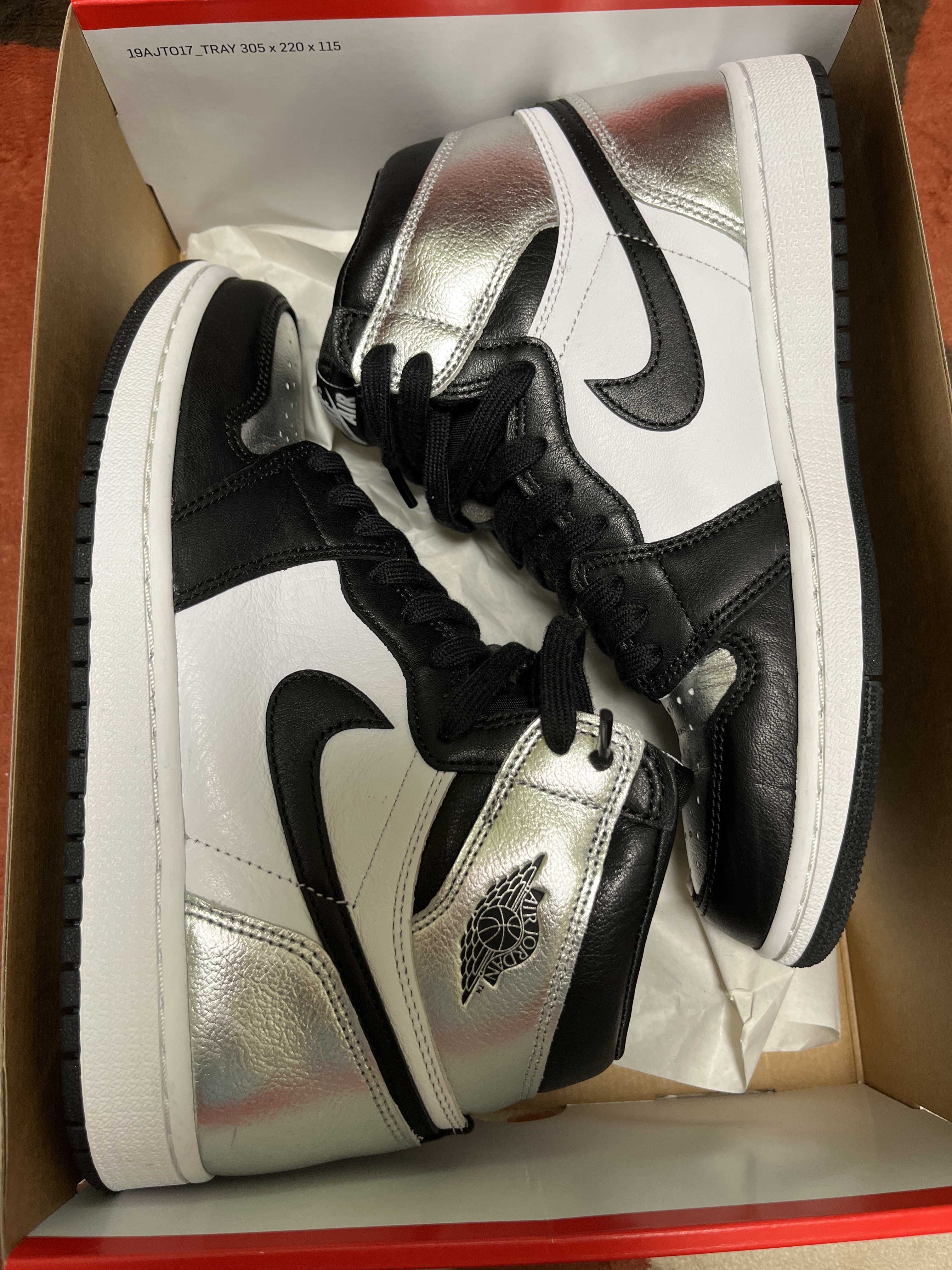 Nike Women's Air Jordan 1 Retro High OG "Silver Toe"