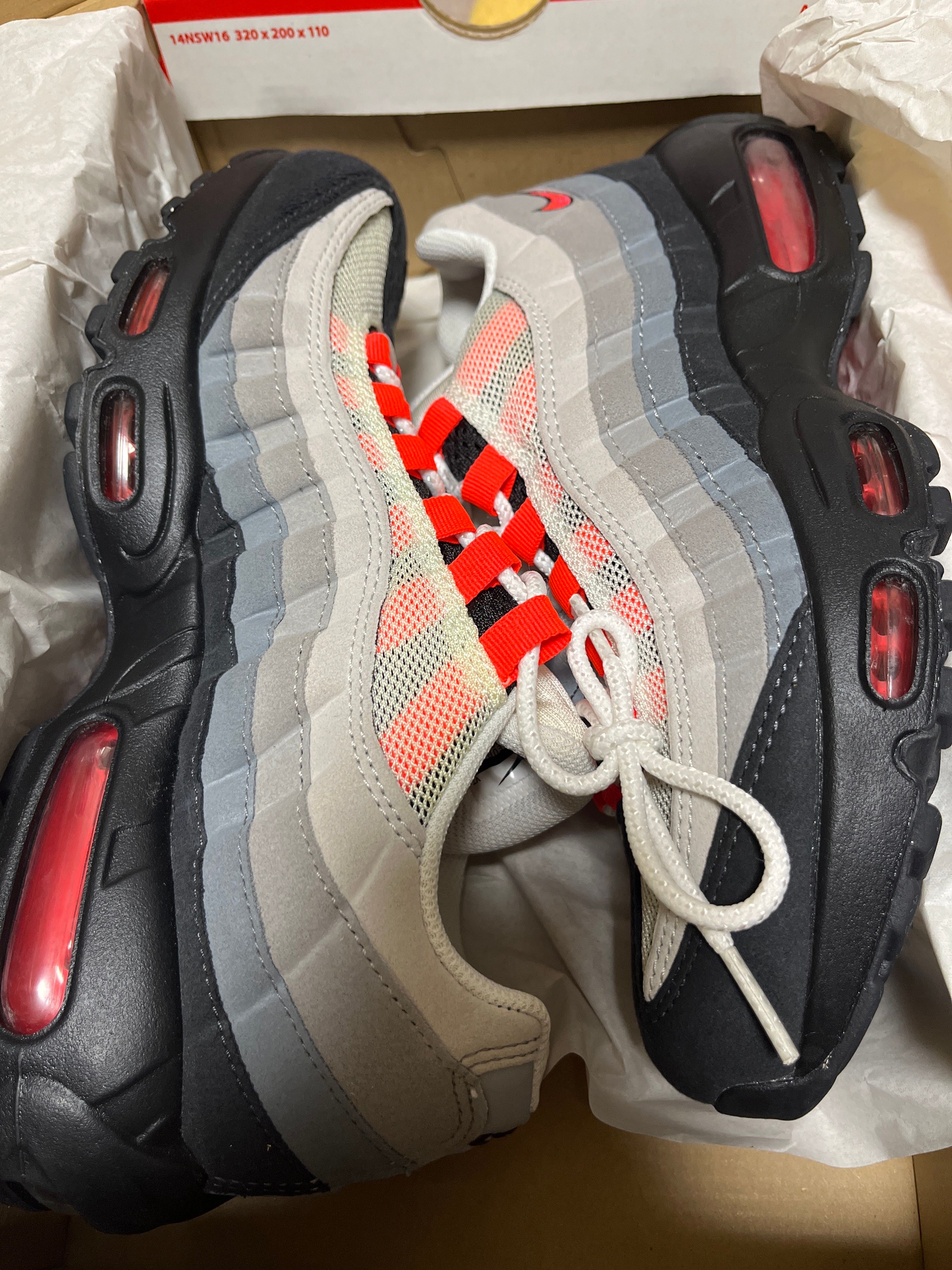 Nike Air Max 95 "White/Solar Red"