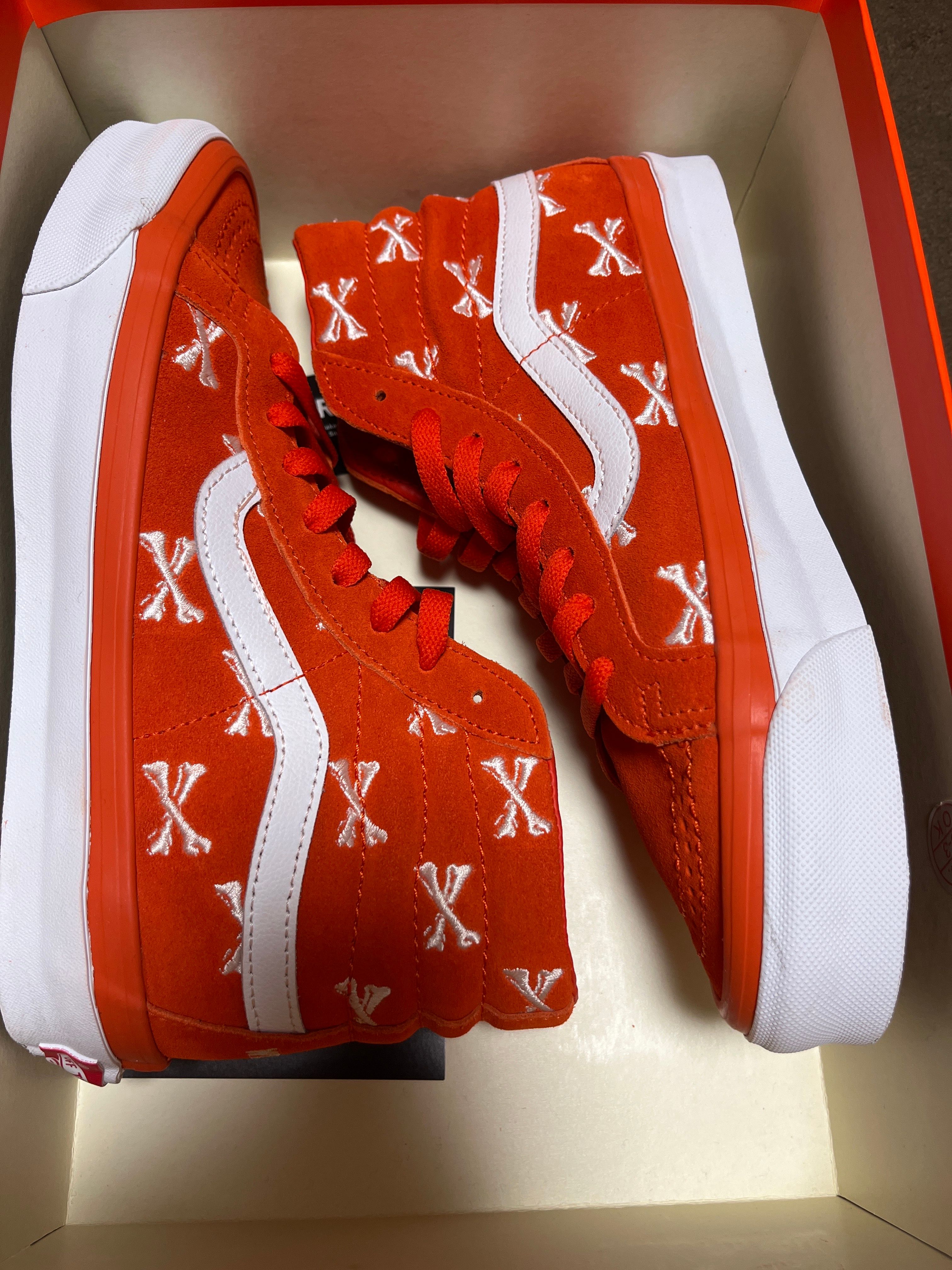 WTAPS × VANS VAULT SK8-HI LX "ORANGE/WHITE"