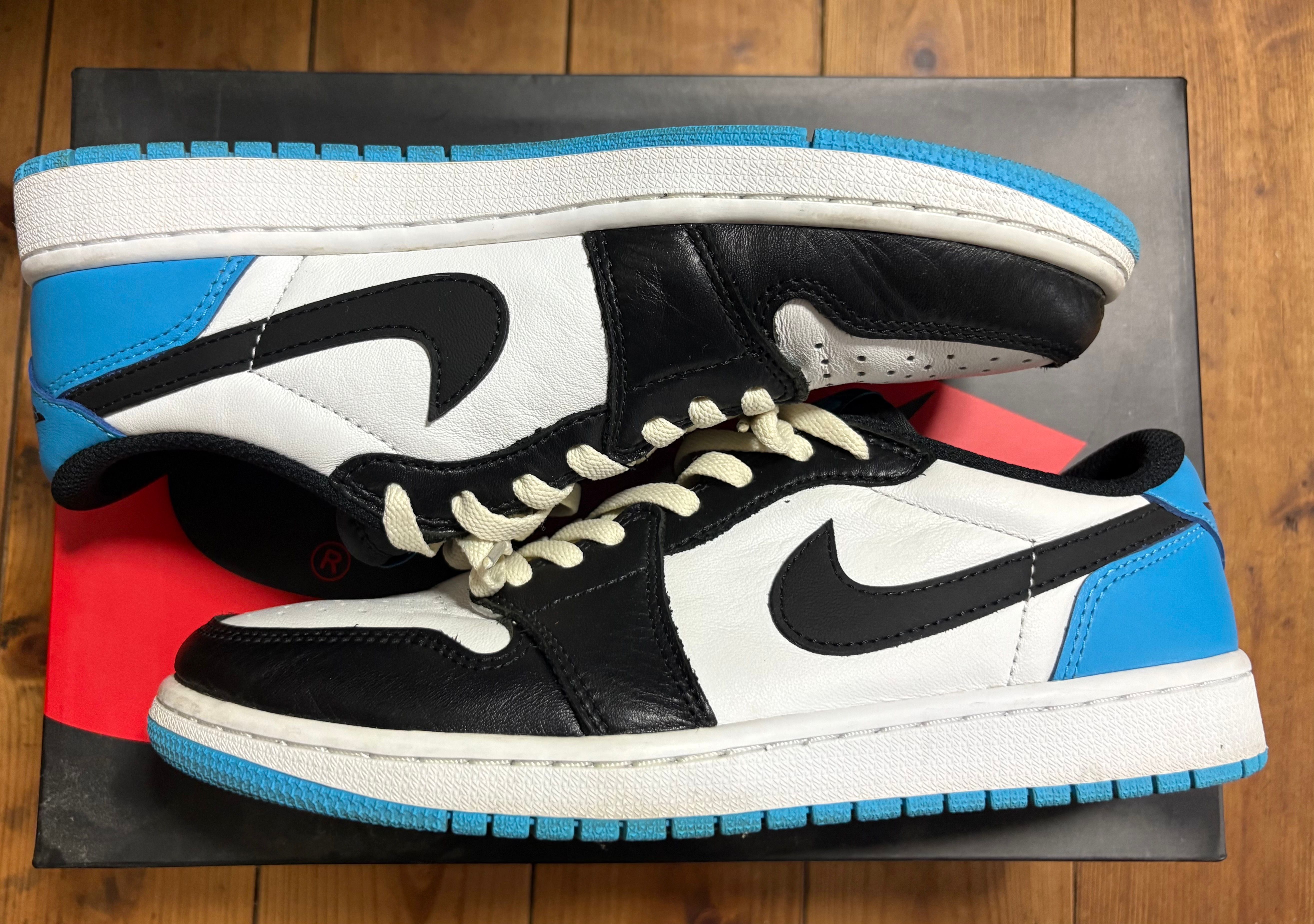 Nike Air Jordan 1 Low OG "Black and Dark Powder Blue/UNC"