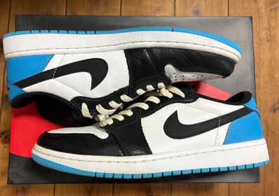 Nike Air Jordan 1 Low OG "Black and Dark Powder Blue/UNC"
