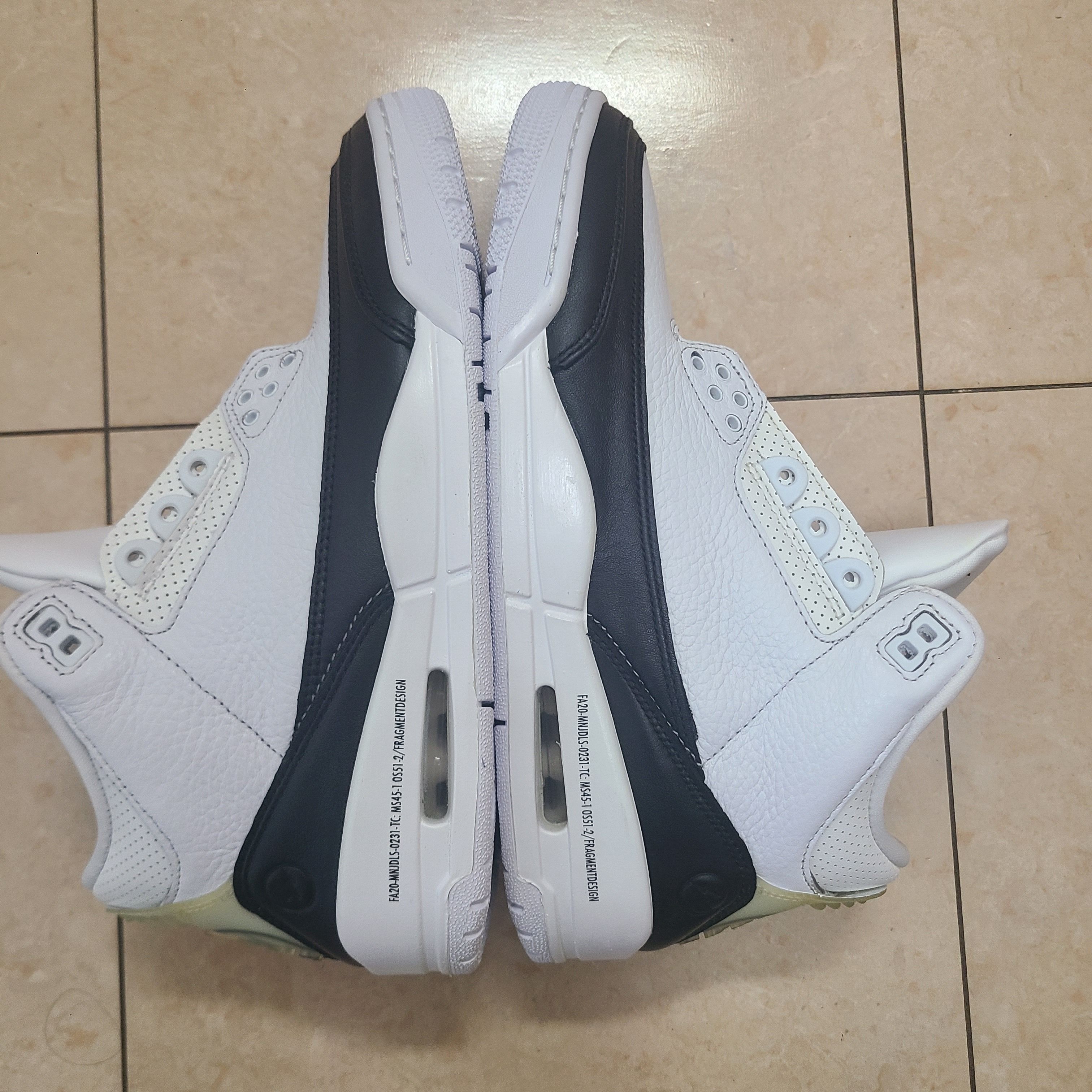 Fragment × Nike Air Jordan 3 "White/Black"