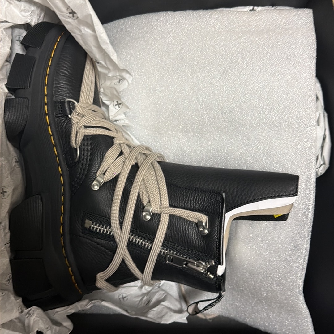 Rick Owens × Dr.Martens 1460 Quad Sole Megalace Boot "Black"