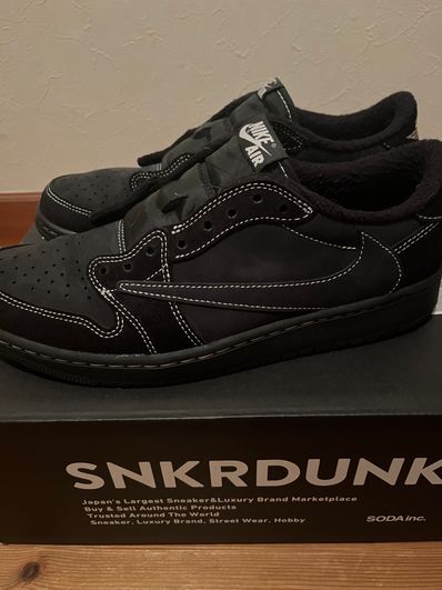 Travis Scott × Nike Air Jordan 1 Low OG SP "Black Phantom"