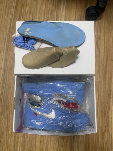 Off-White × Nike Air Force 1 Low "MCA University Blue"