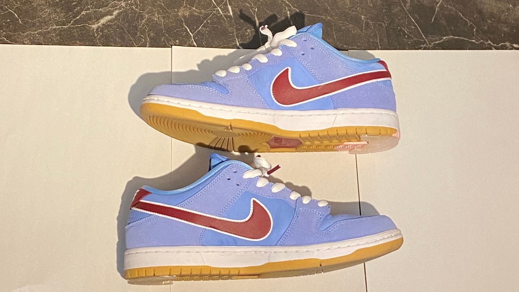 Nike SB Dunk Low Pro "Philadelphia Phillies/Valor Blue and Team Maroon"