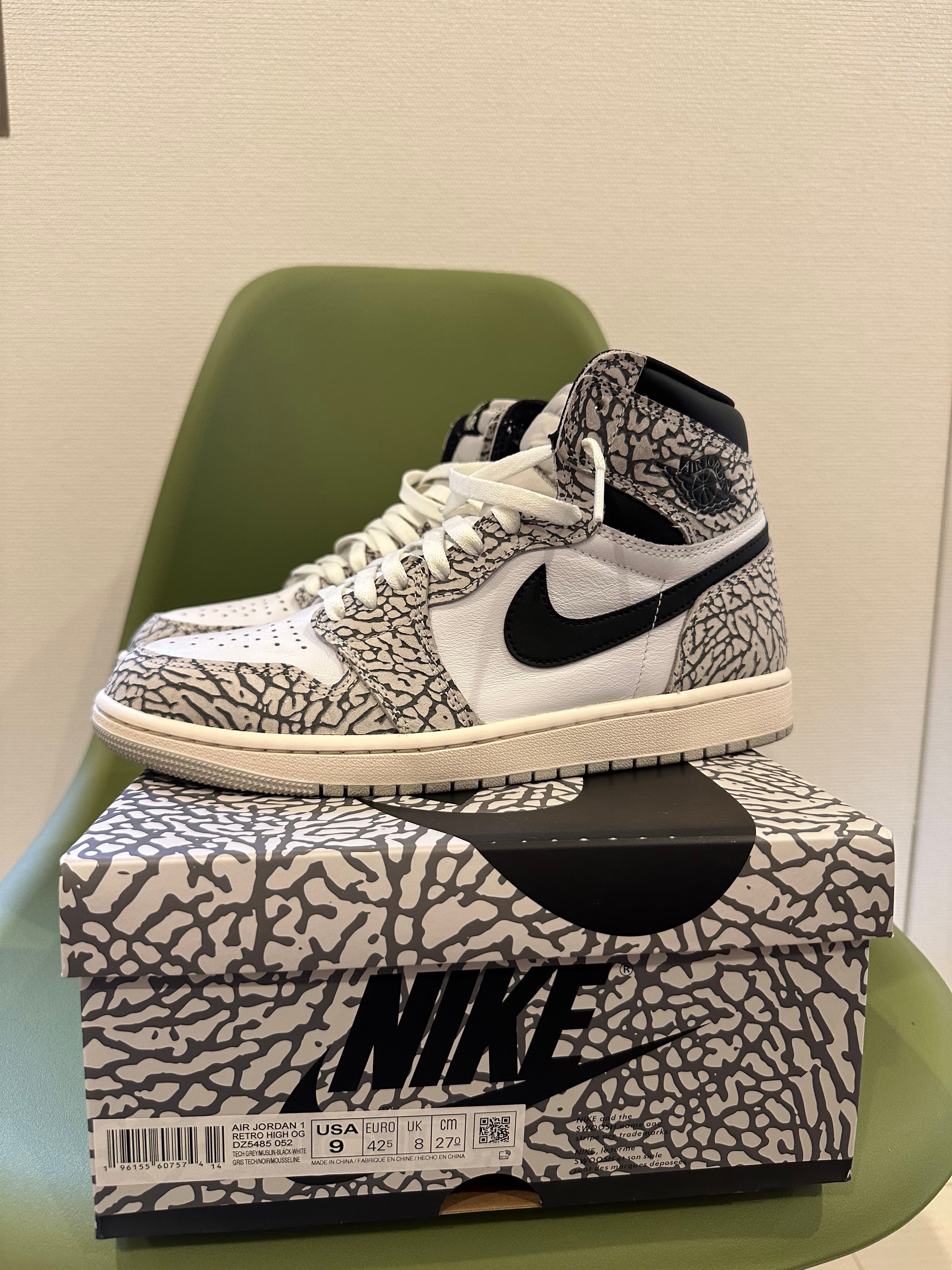 Nike Air Jordan 1 High OG "White Cement/Safari"