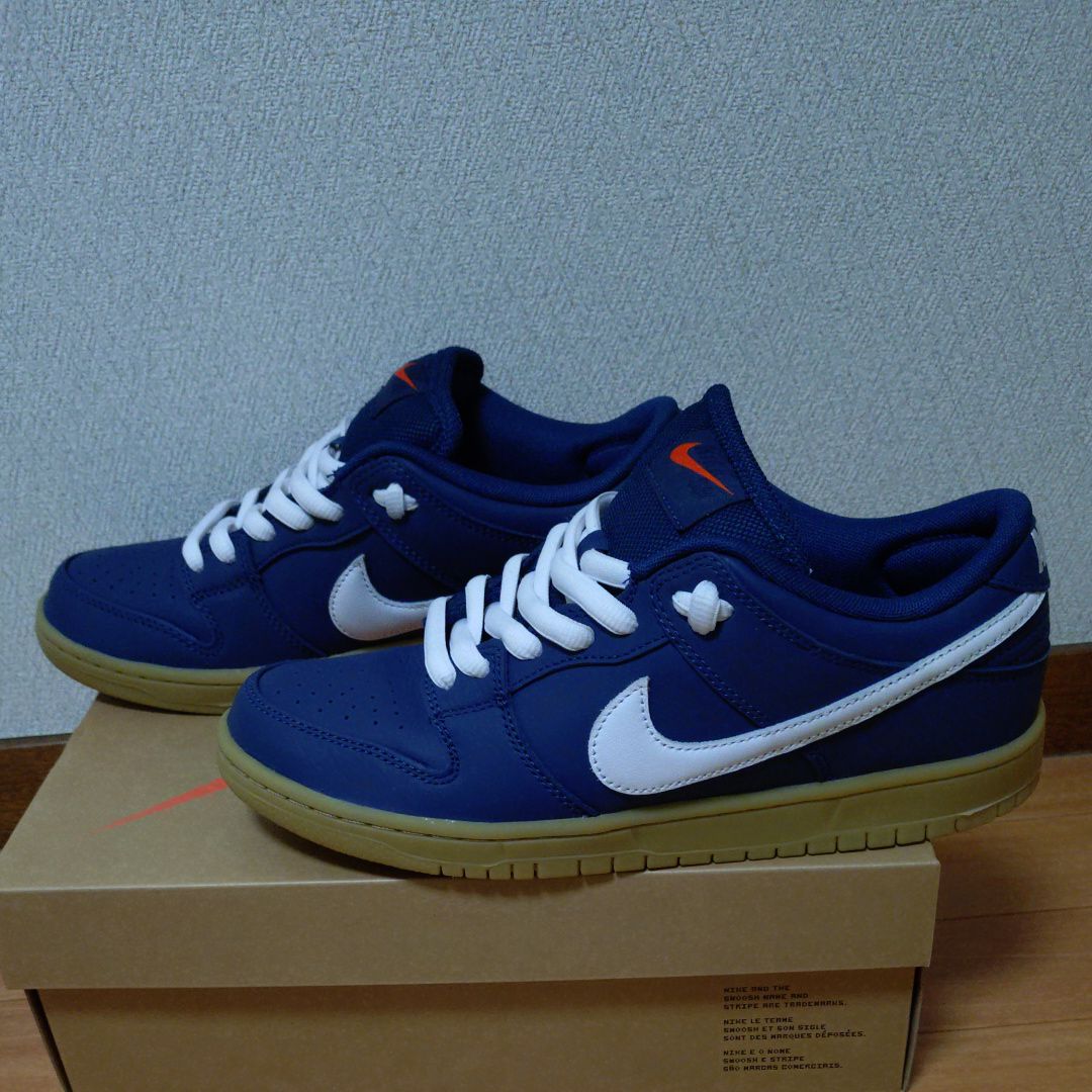 Nike SB Dunk Low Pro ISO Orange Label "Navy Gum"