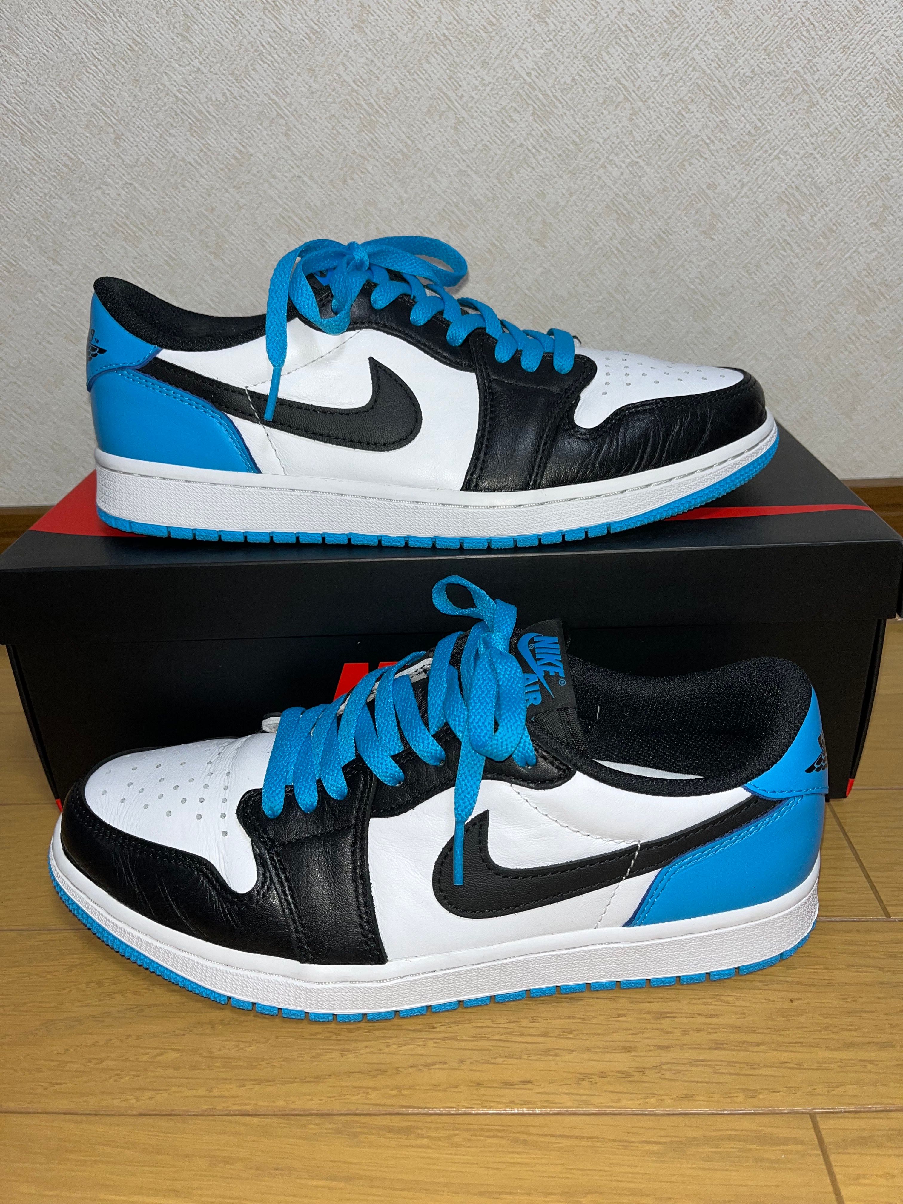 Nike Air Jordan 1 Low OG "Black and Dark Powder Blue/UNC"