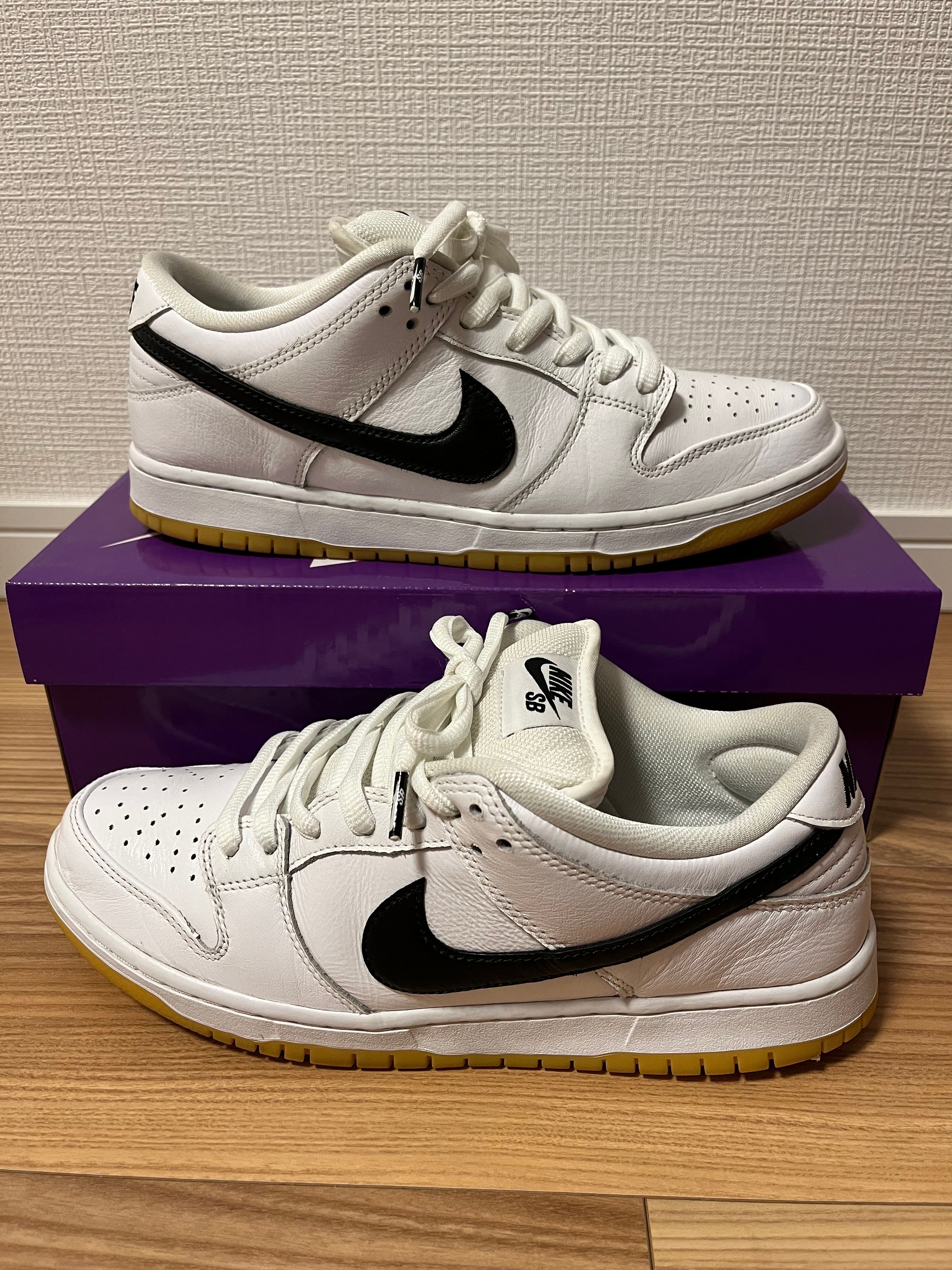 Nike SB Dunk Low Pro "White/Black-White-Gum Light Brown"