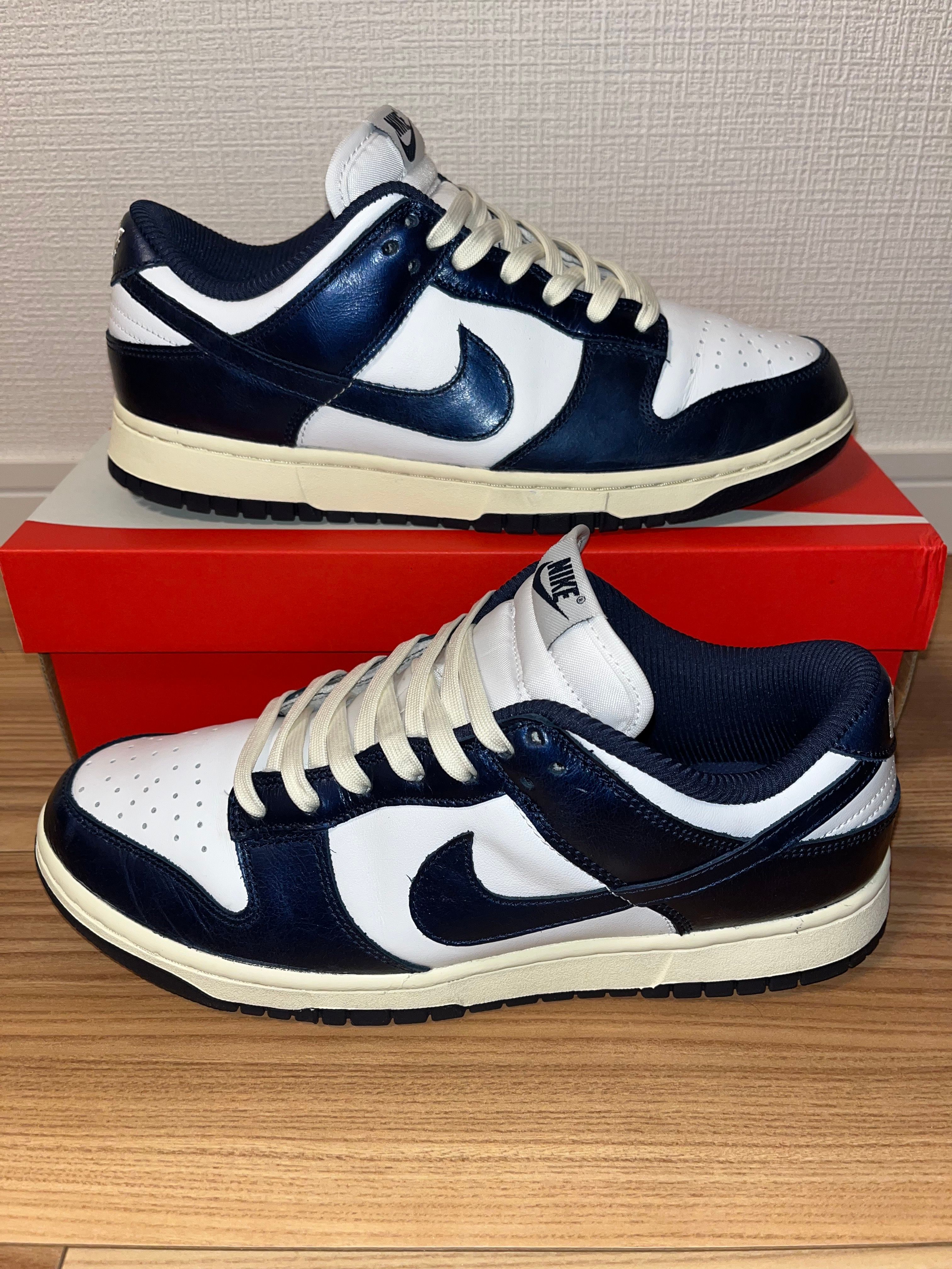 Nike Women's Dunk Low PRM "Midnight Navy and White"