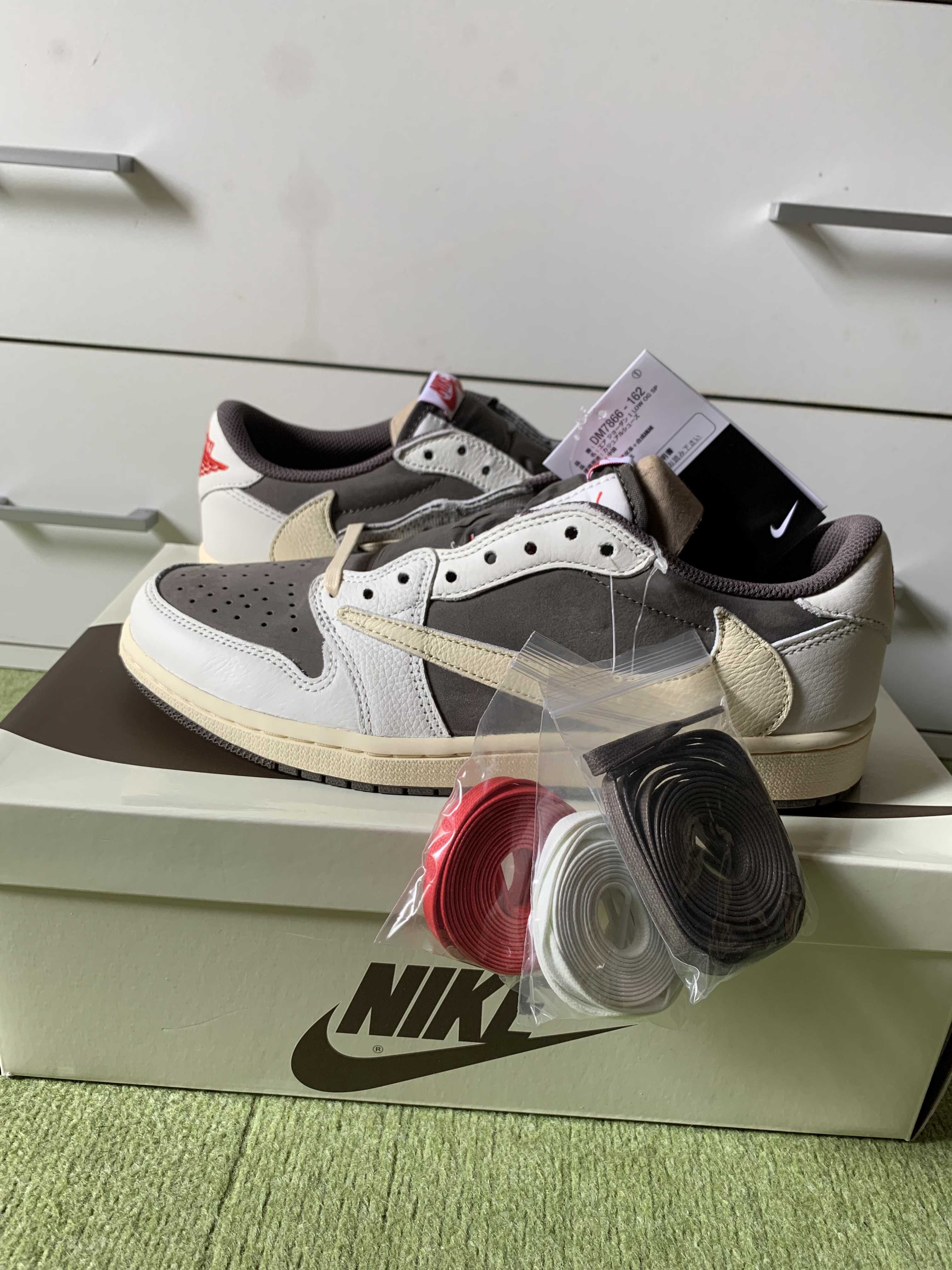 Travis Scott × Nike Air Jordan 1 Low OG SP "Reverse Mocha/Sail and Ridgerock"