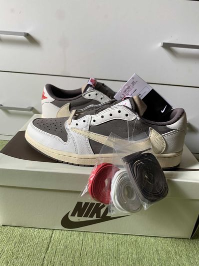 Travis Scott × Nike Air Jordan 1 Low OG SP "Reverse Mocha/Sail and Ridgerock"