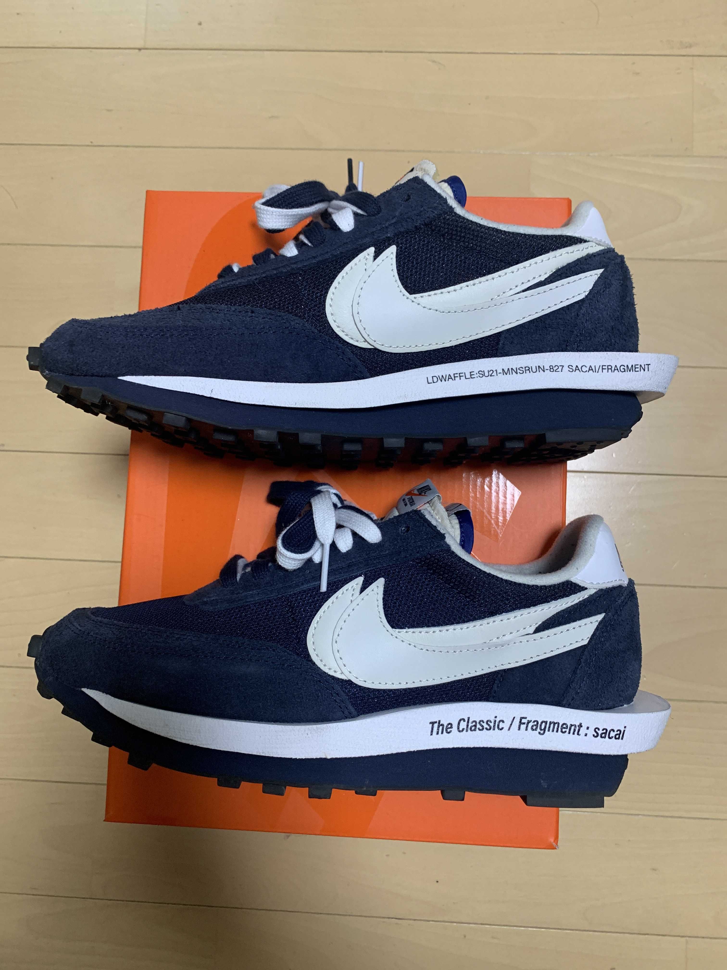 Fragment × sacai × Nike LD Waffle "Blackended Blue"