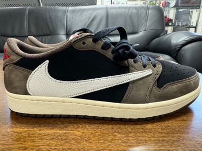 Travis Scott × Nike Air Jordan 1 Low OG SP-T "Black/Dark Mocha"
