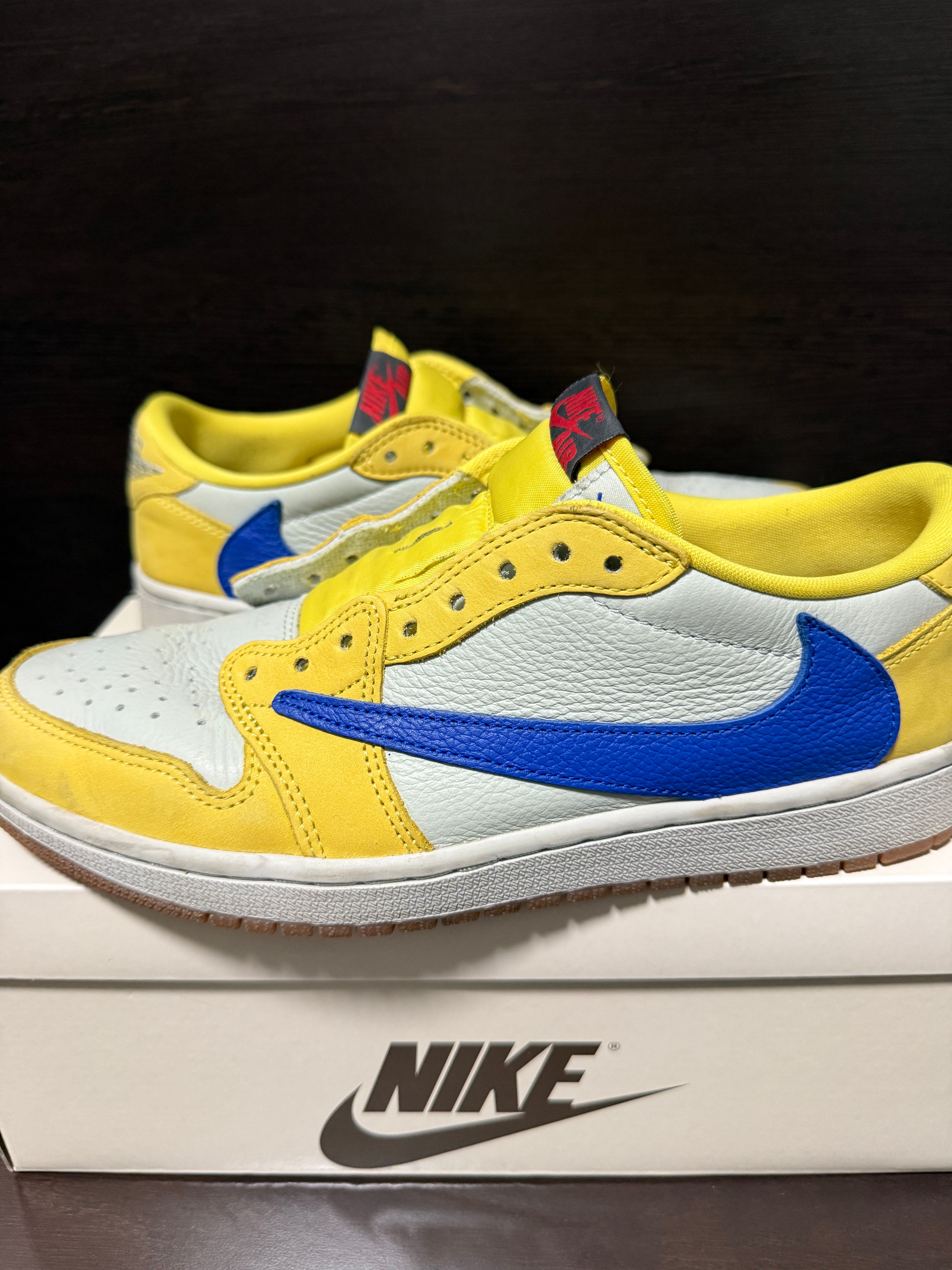 Travis Scott × Nike Women's Air Jordan 1 Retro Low OG "Canary"