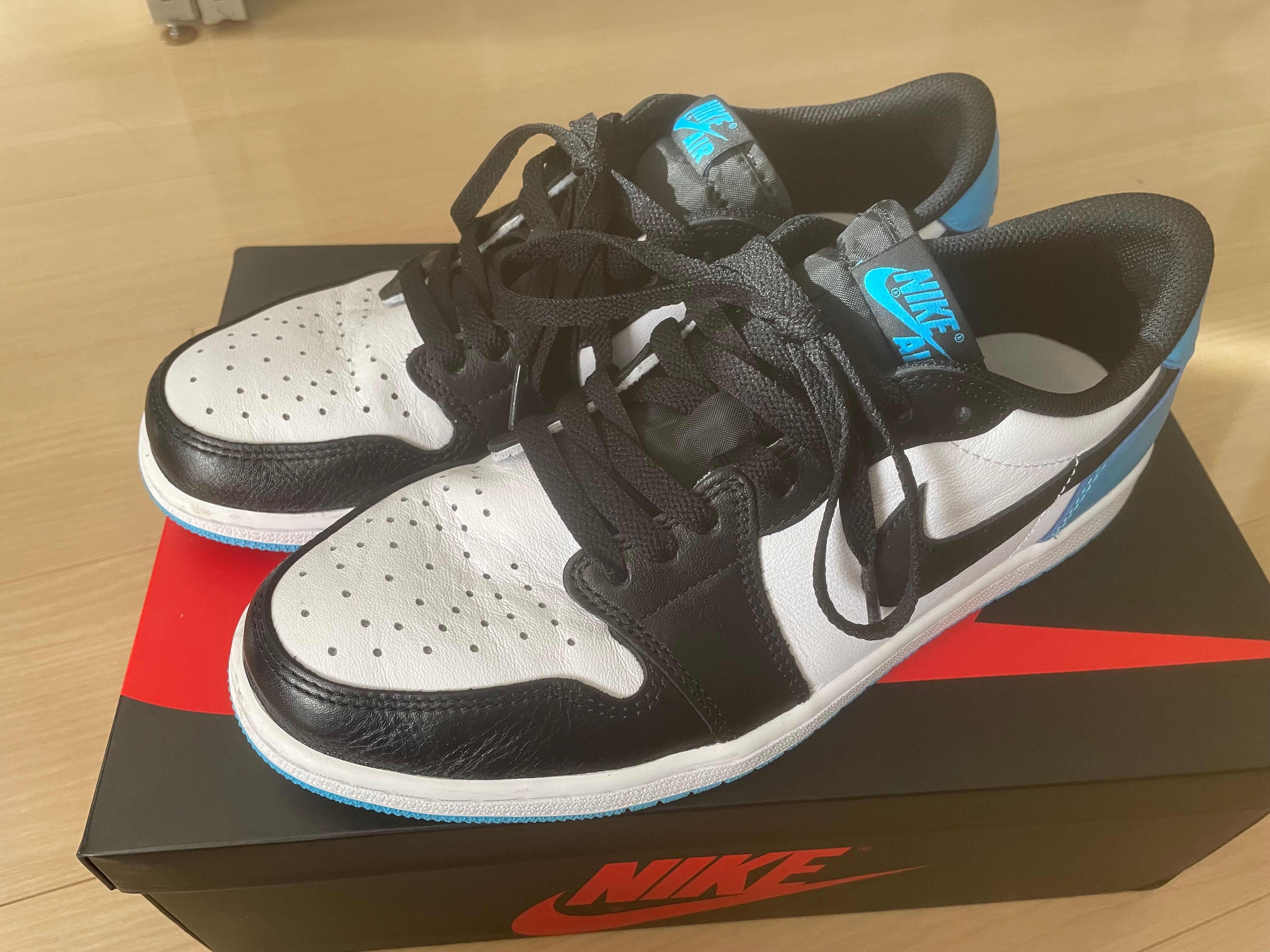 Nike Air Jordan 1 Low OG "Black and Dark Powder Blue/UNC"