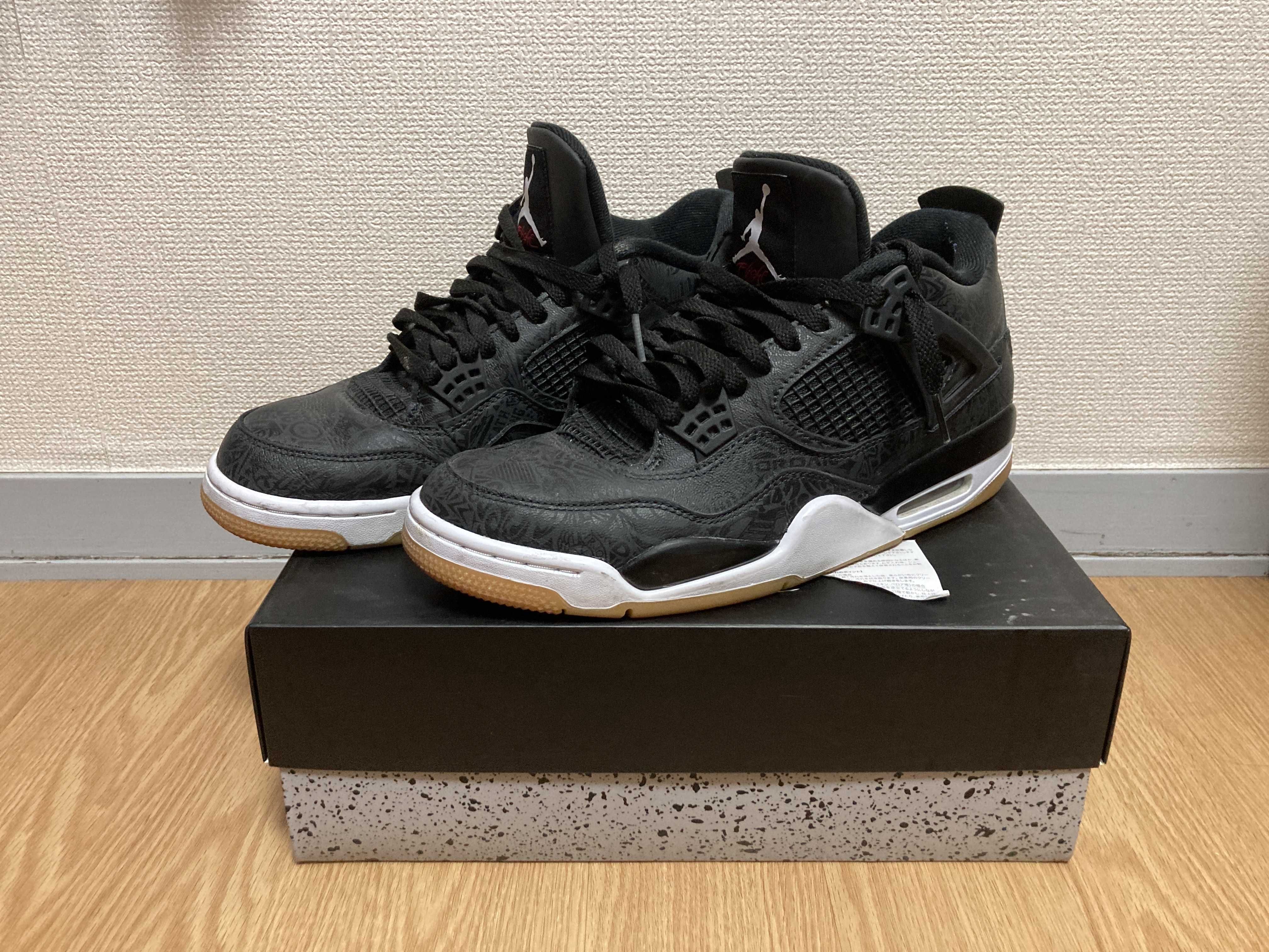 Nike Air Jordan 4 Retro "Laser Black/Gum"
