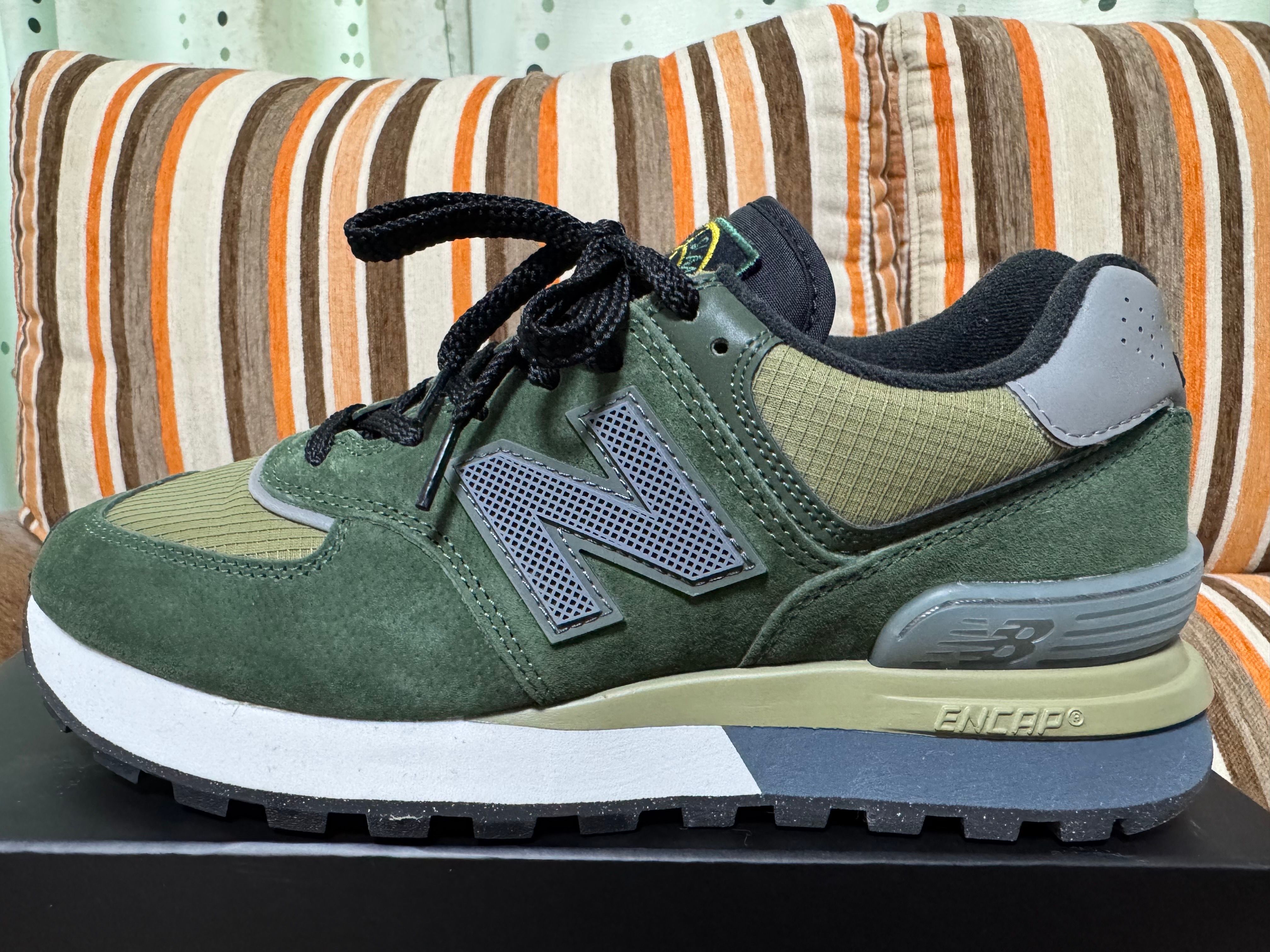 Stone Island × New Balance 574 Legacy "Dark Green"