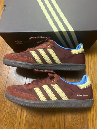 Wales Bonner × adidas Samba Nylon Low "Fox Brown/Sandy Beige/Lucky Blue"