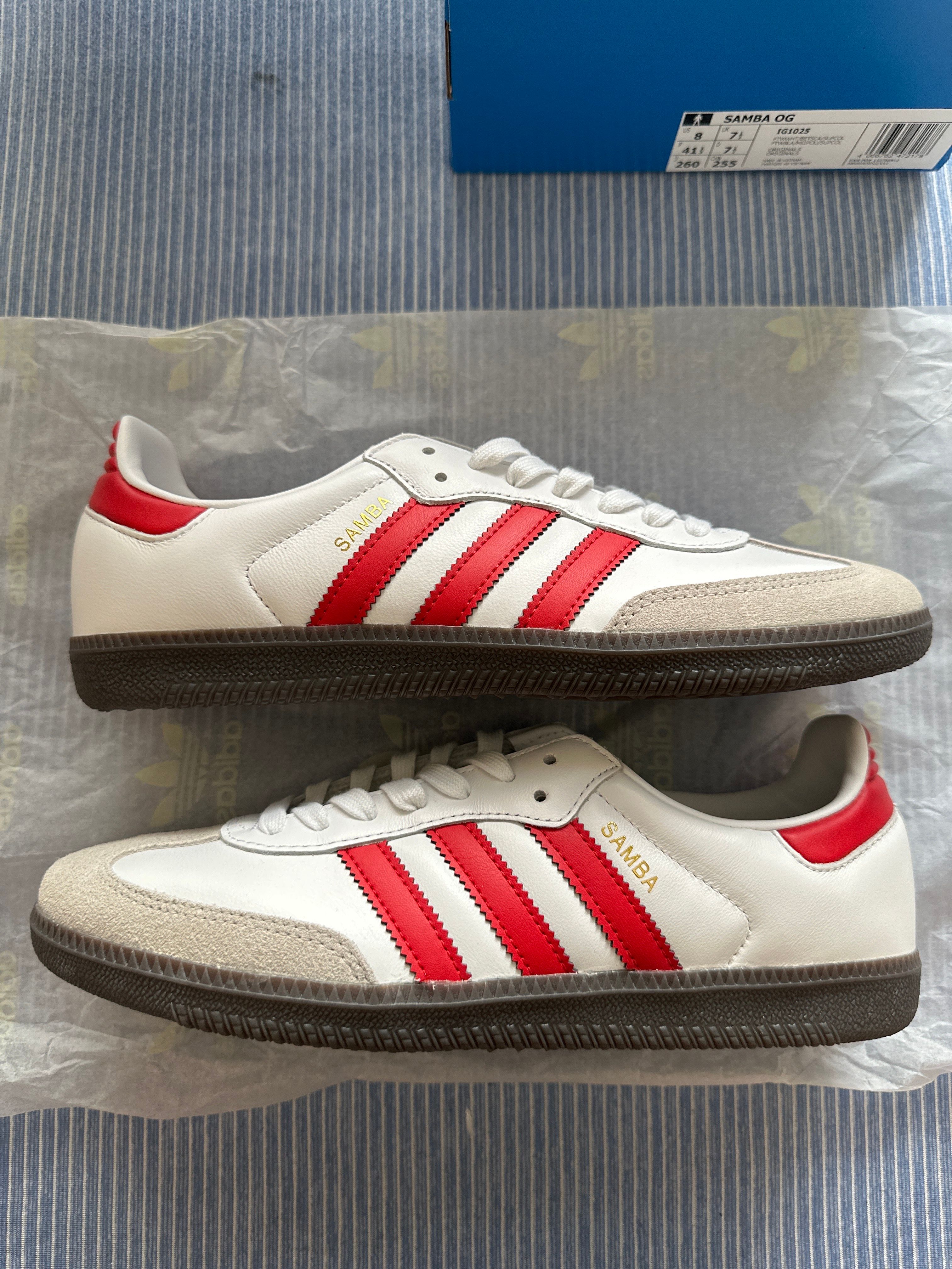 Pharrell Williams × adidas Samba Humanrace "White/Better Scarlet"