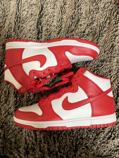 Nike Dunk High "Championship White and Red"