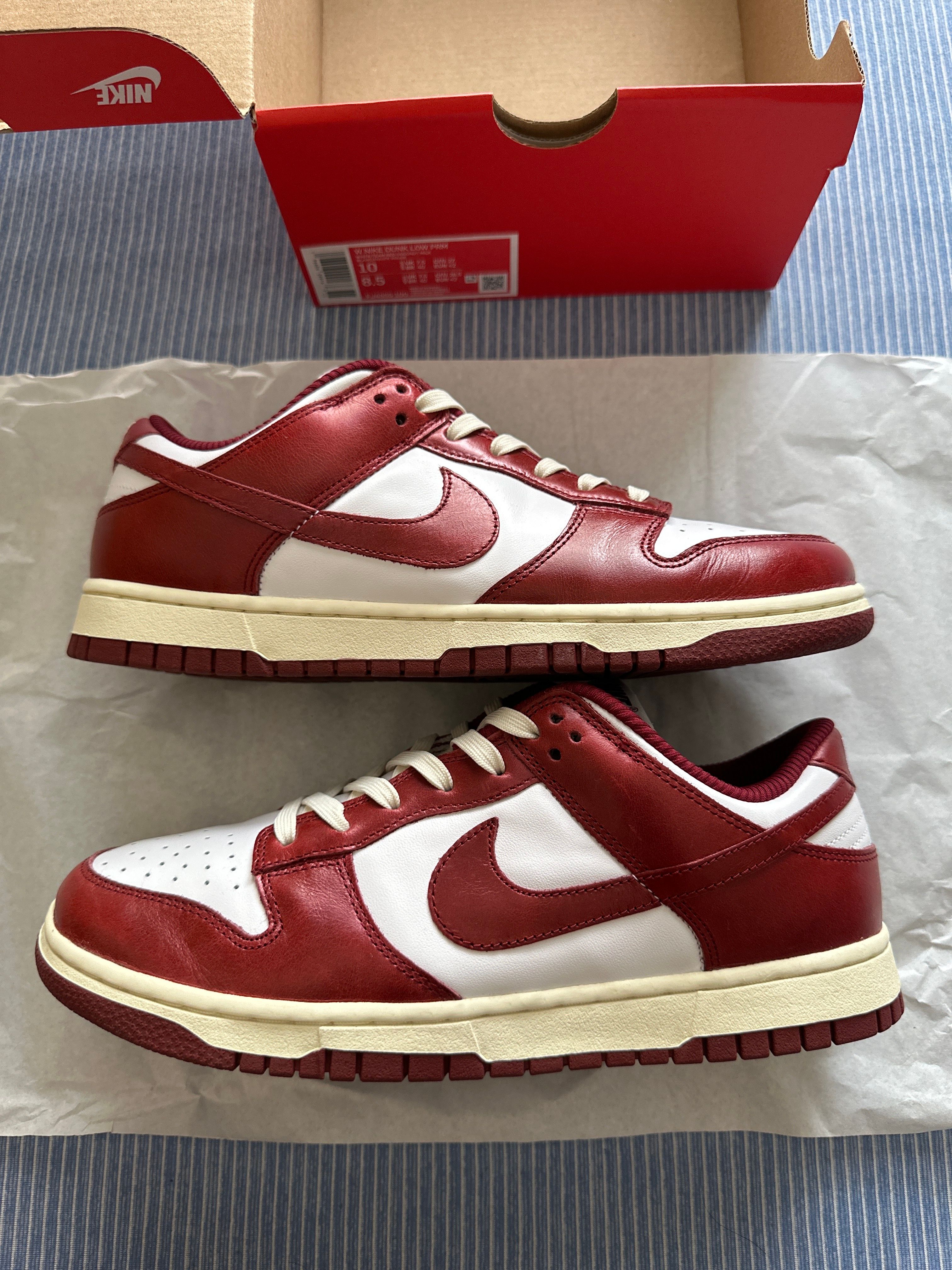 Nike Women's Dunk Low PRM "Team Red and White"