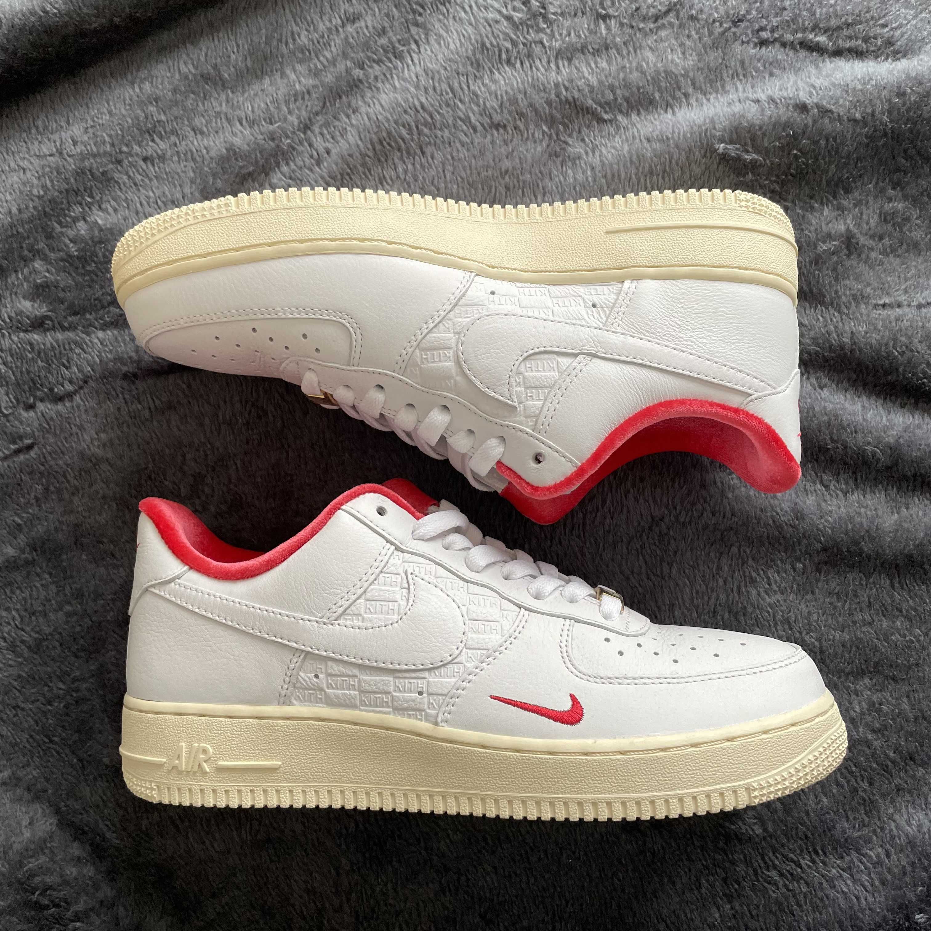 KITH × Nike Air Force 1 Low "White/Red"