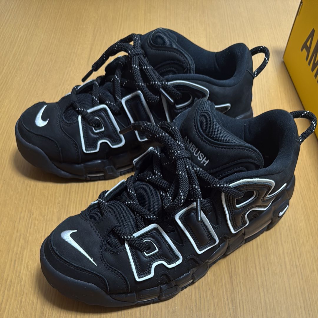 AMBUSH × Nike Air More Uptempo Low "Black and White"