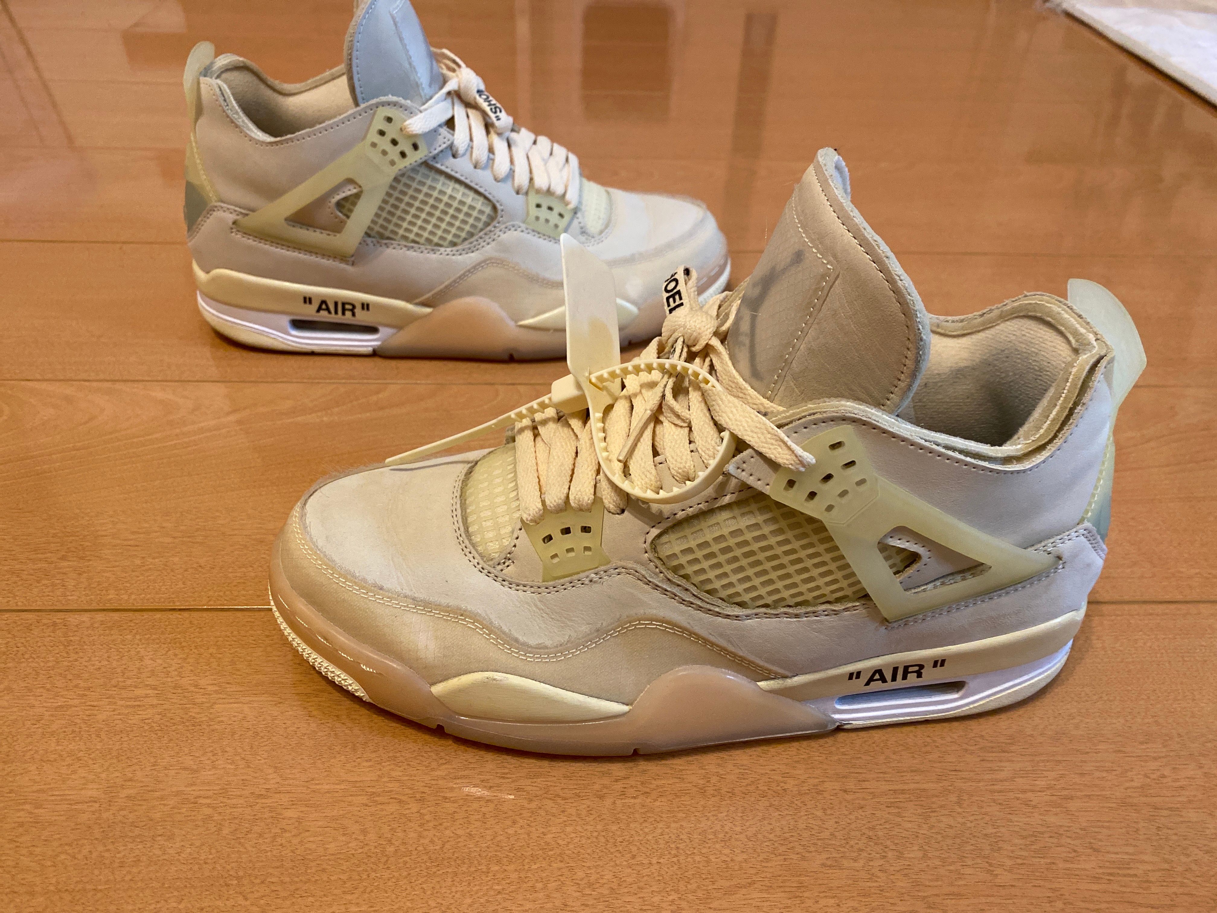 Off-White × Nike Women's Air Jordan 4 SP "Sail"