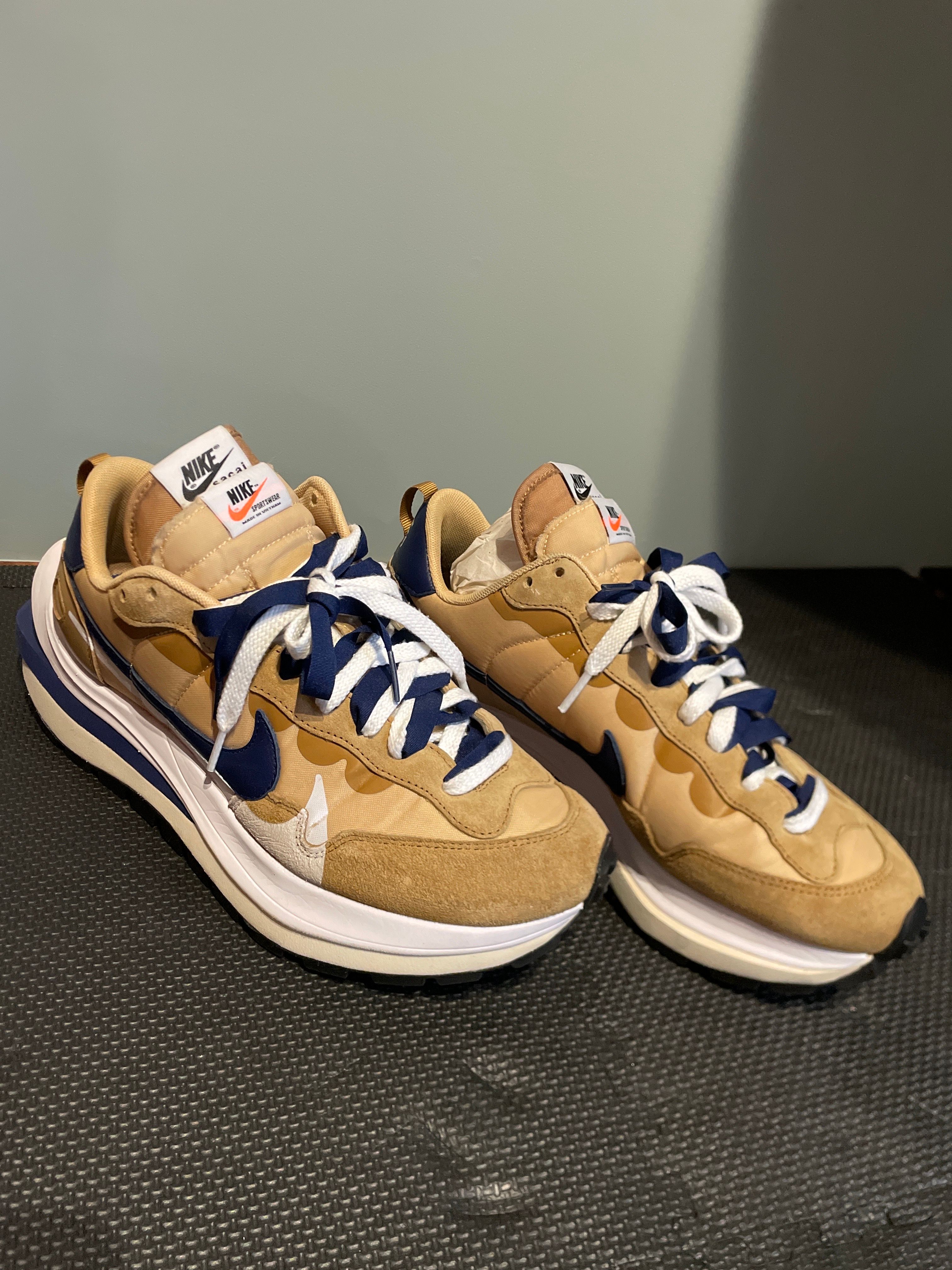 Sacai × Nike Vapor Waffle "Sesame And Blue Void"