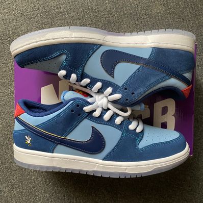 Why So Sad? × Nike SB Dunk Low "Coastal Blue/Speed Yellow-University Red"