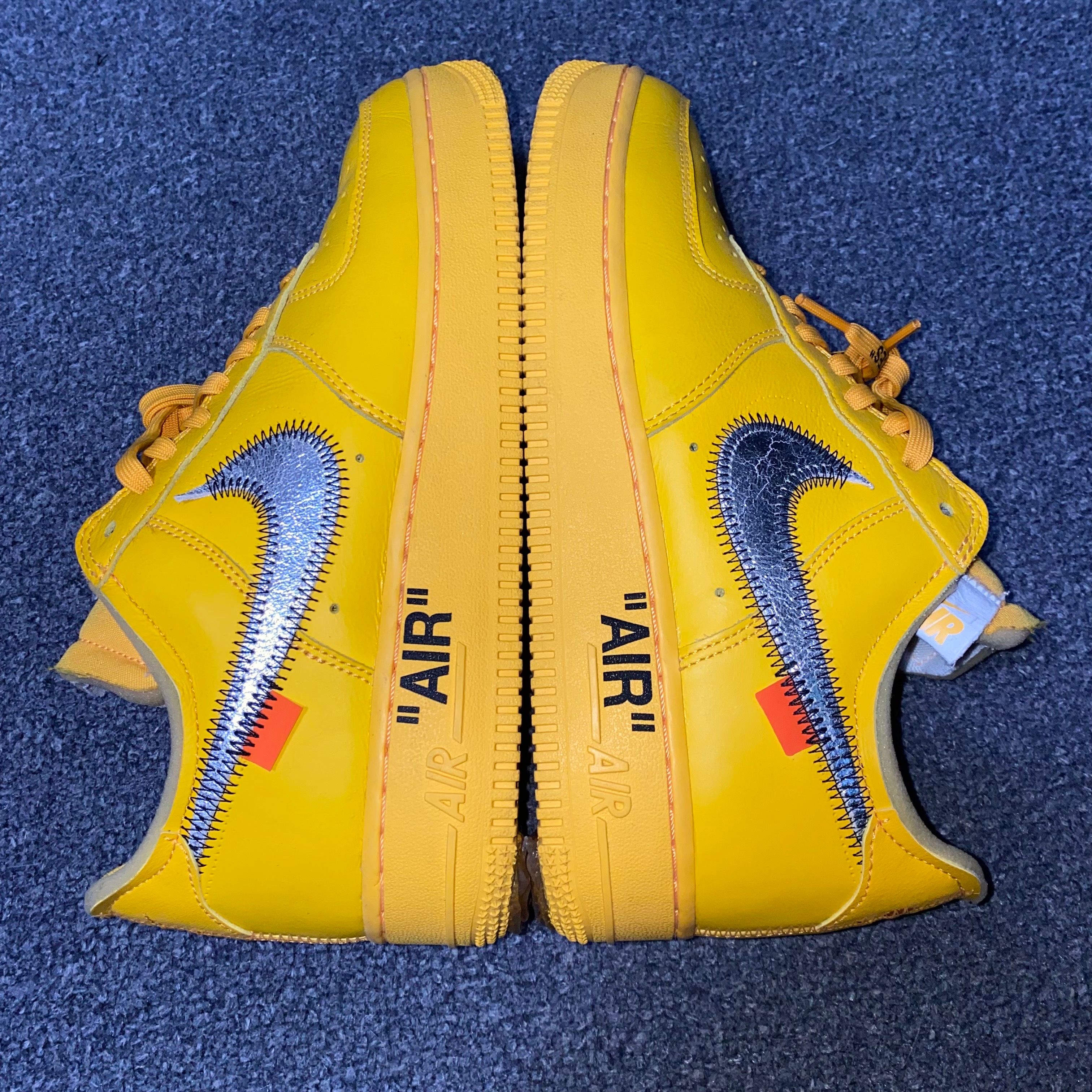 Off-White × Nike Air Force 1 Low "University Gold"