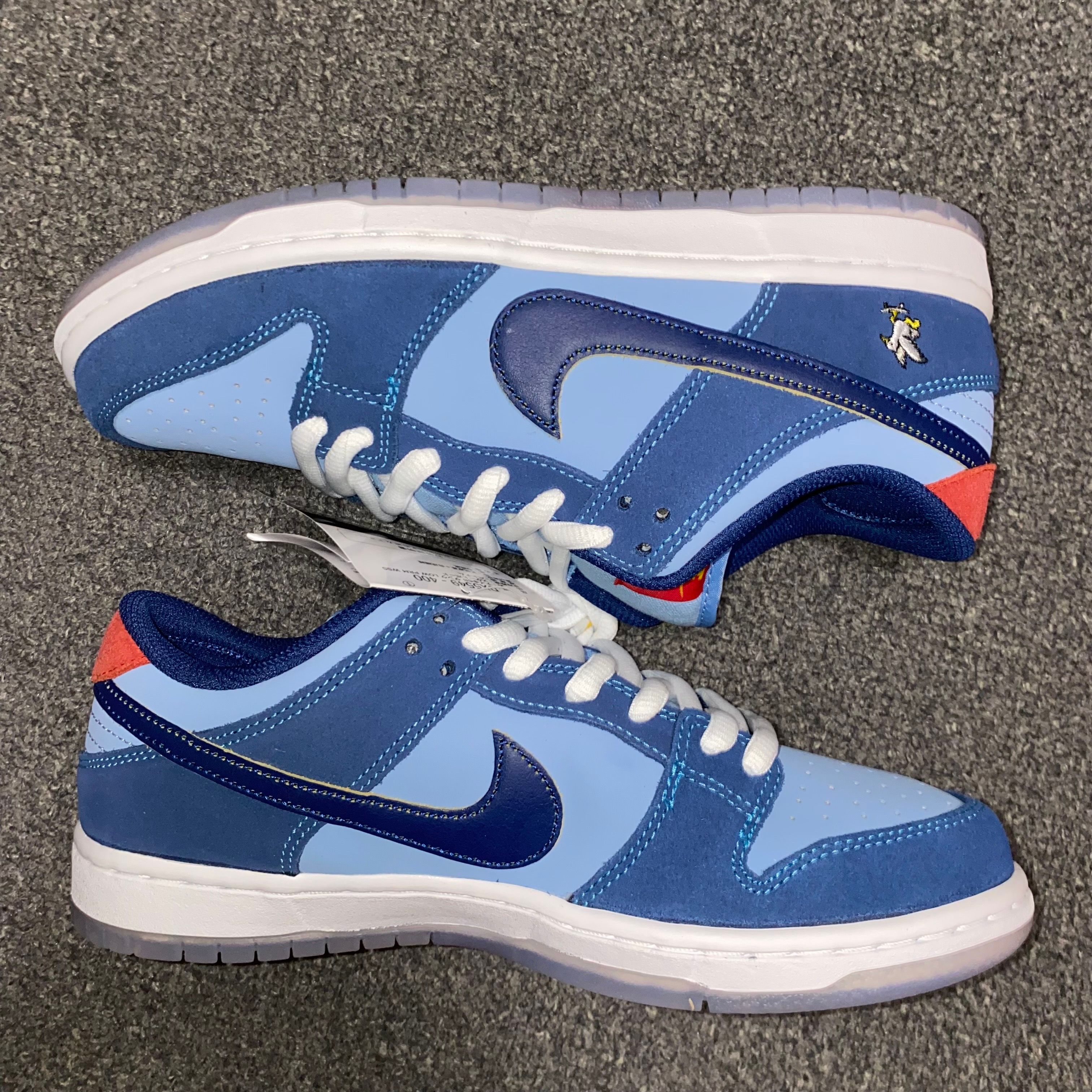 Why So Sad? × Nike SB Dunk Low "Coastal Blue/Speed Yellow-University Red"