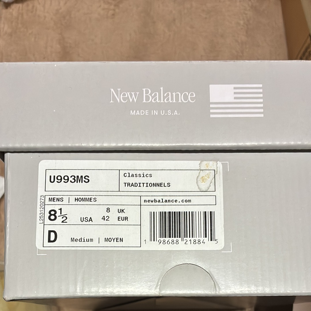 KITH × New Balance 993 Madison Square Garden "Ancient Scroll/Grey Matter"
