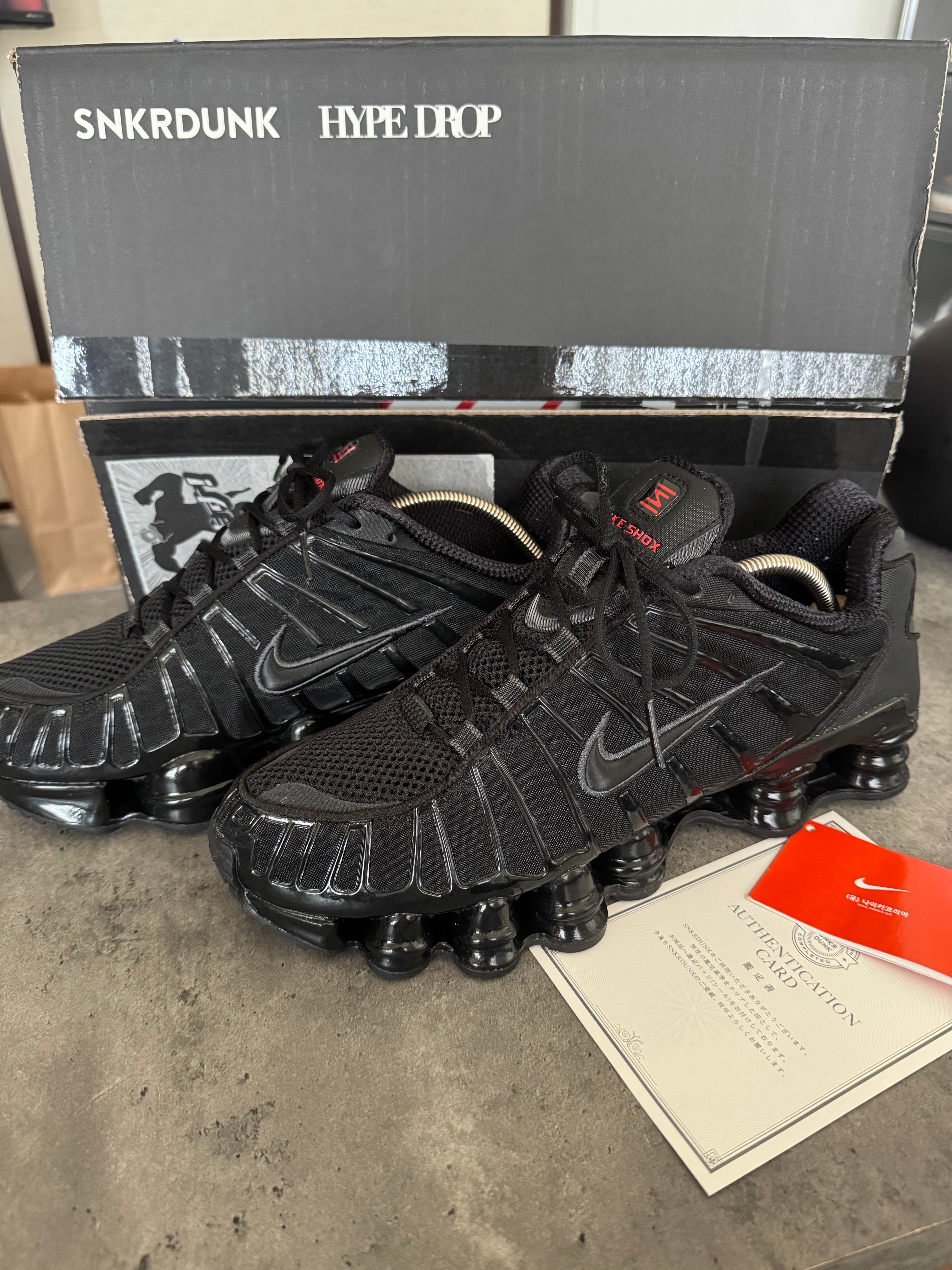 Nike Women's Shox TL "Black and Max Orange"