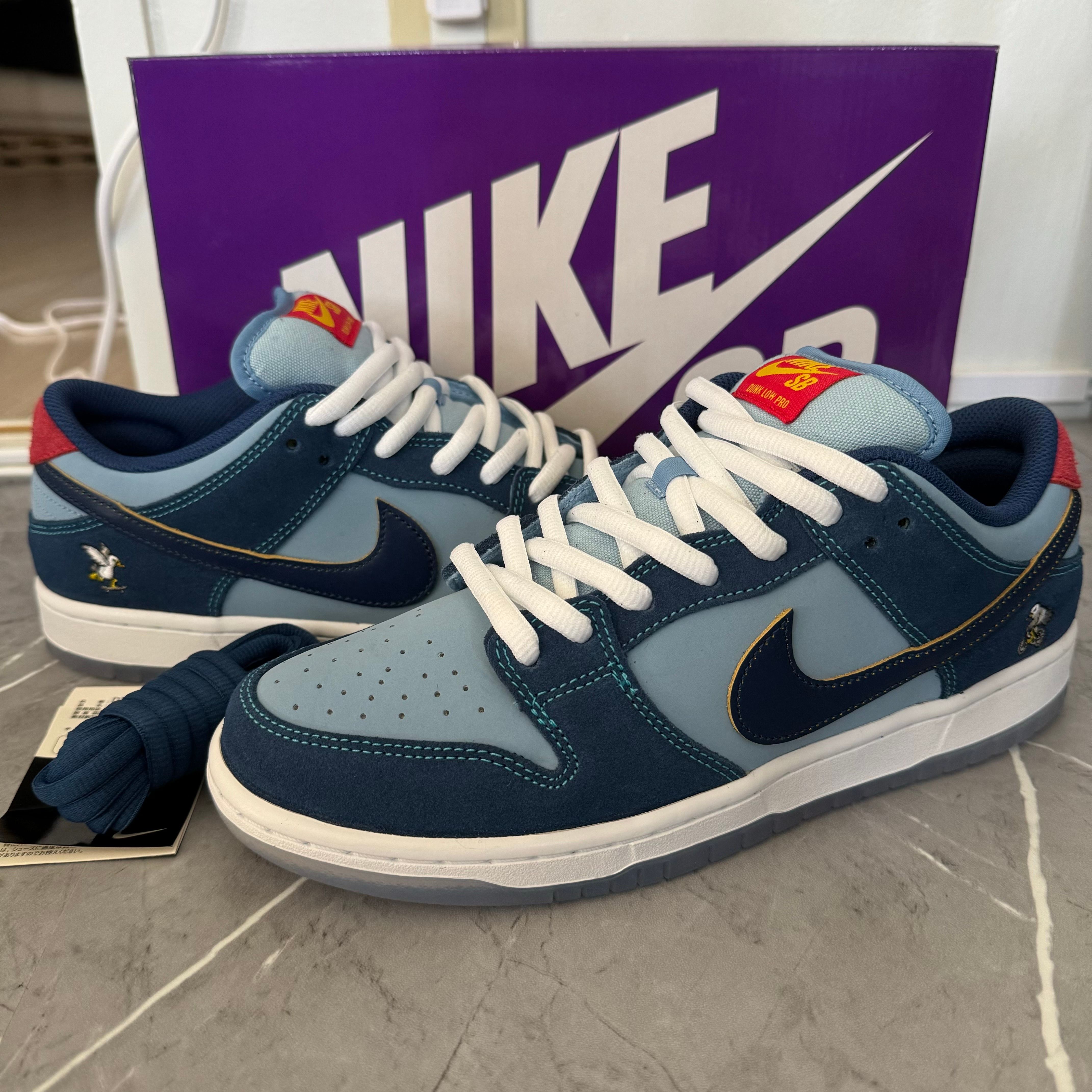 Why So Sad? × Nike SB Dunk Low "Coastal Blue/Speed Yellow-University Red"