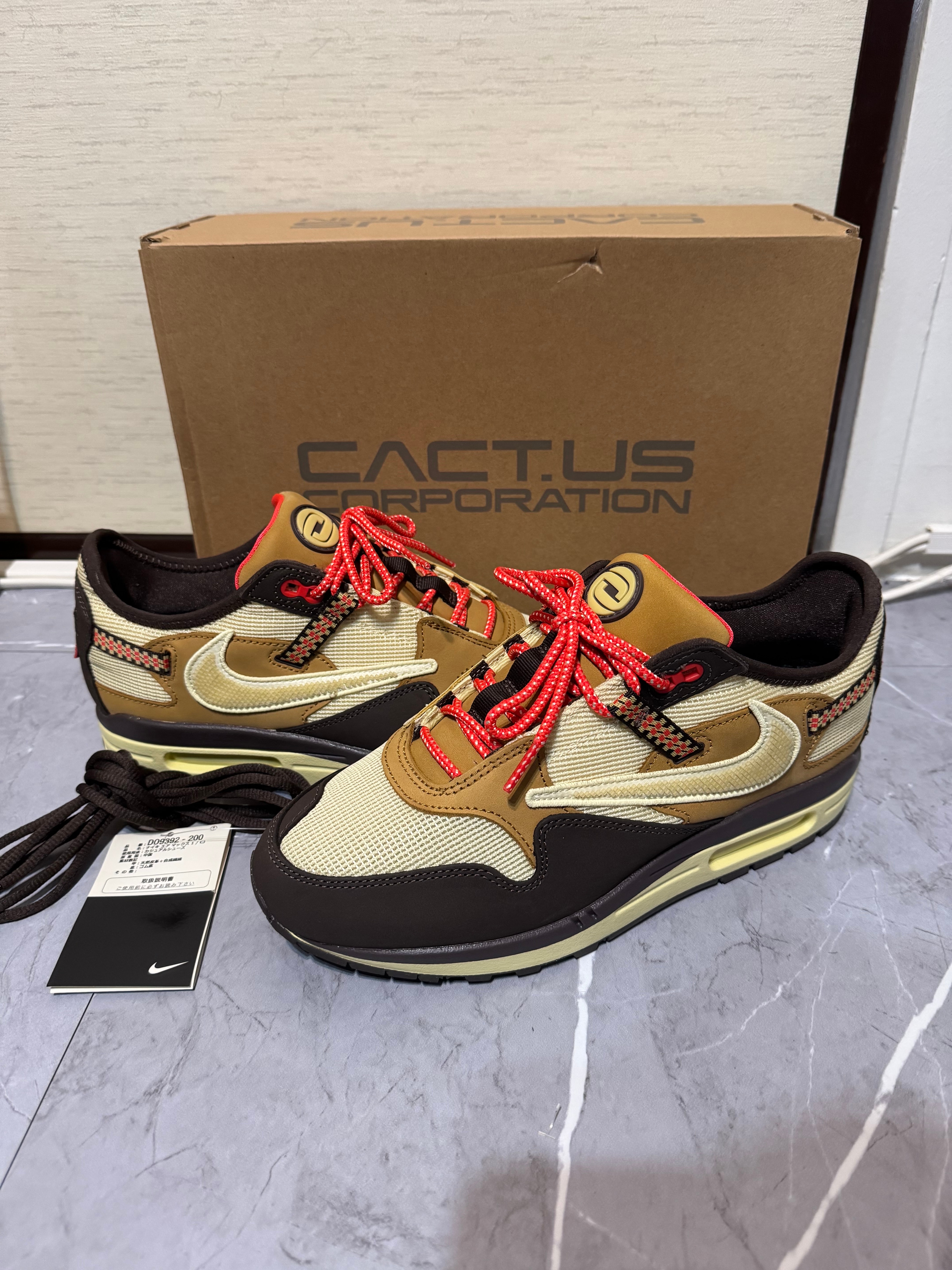 Travis Scott × Nike Air Max 1 "CACT.US Brown"