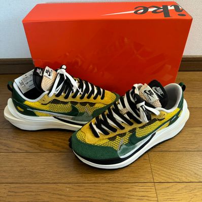 sacai × Nike Vapor Waffle "Tour Yellow/Stadium Green-Sail"
