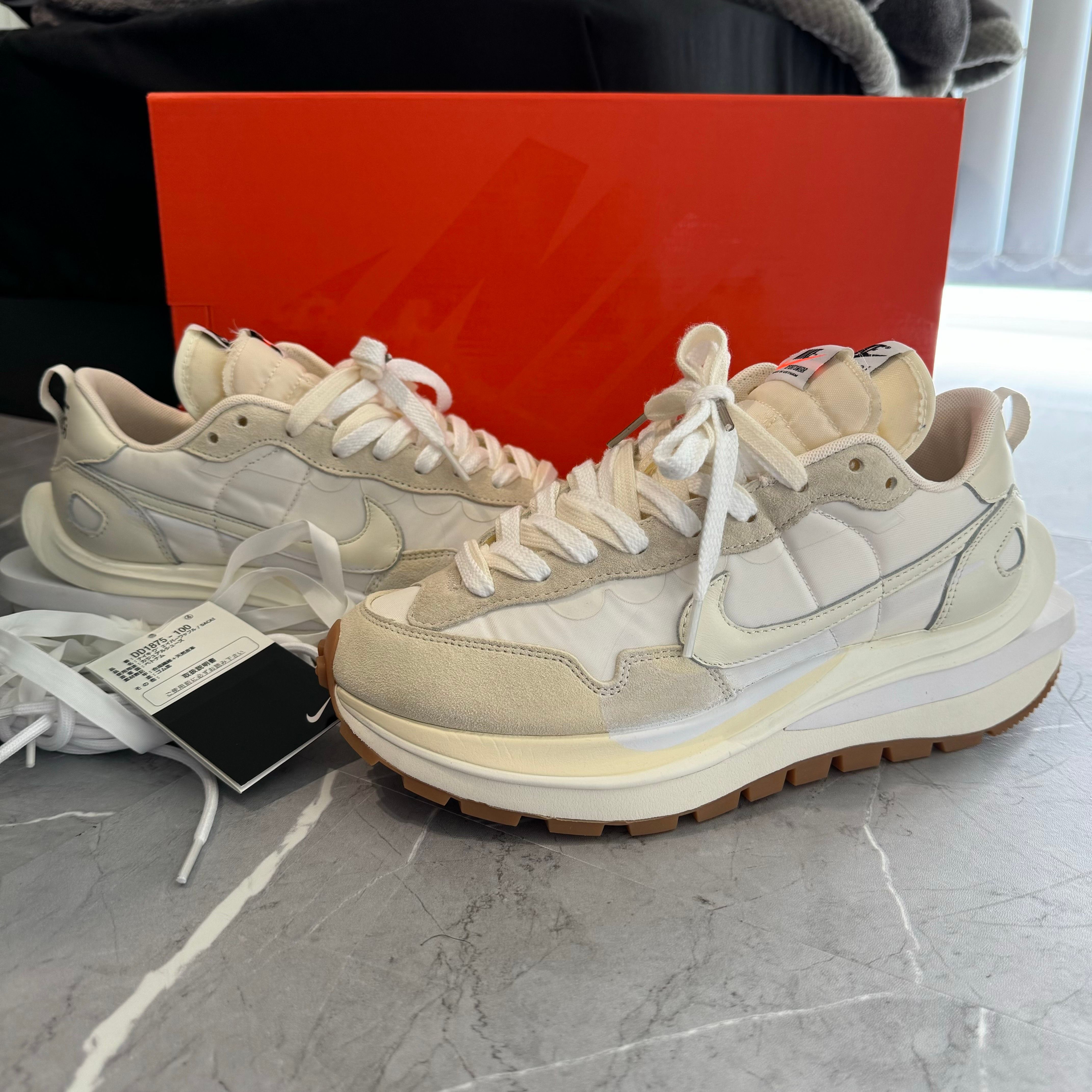 sacai × Nike Vapor Waffle "White Gum"