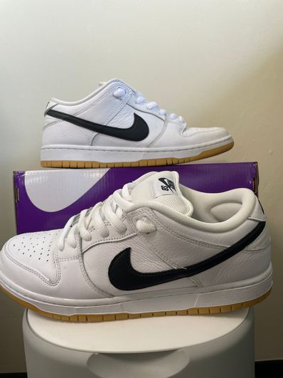 Nike SB Dunk Low Pro "White/Black-White-Gum Light Brown"